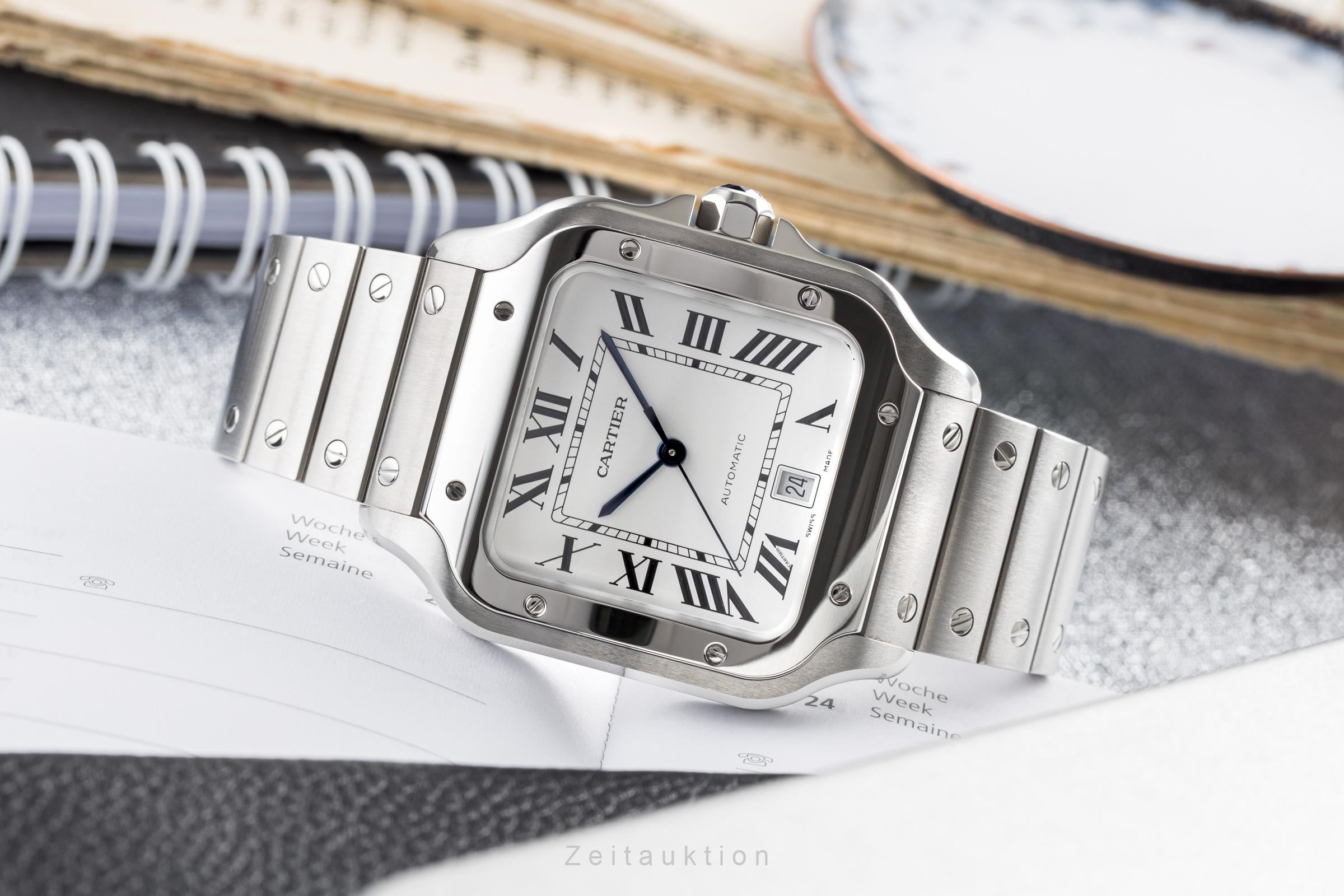 Cartier Santos acier automatique montre pour hommes WSSA0018 LP: 7600EUR  [2203668]