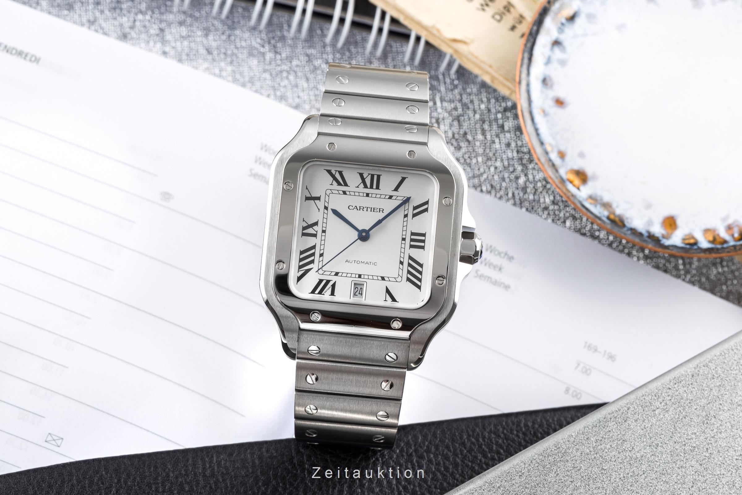 Cartier Santos acier automatique montre pour hommes WSSA0018 LP: 7600EUR  [2203668]