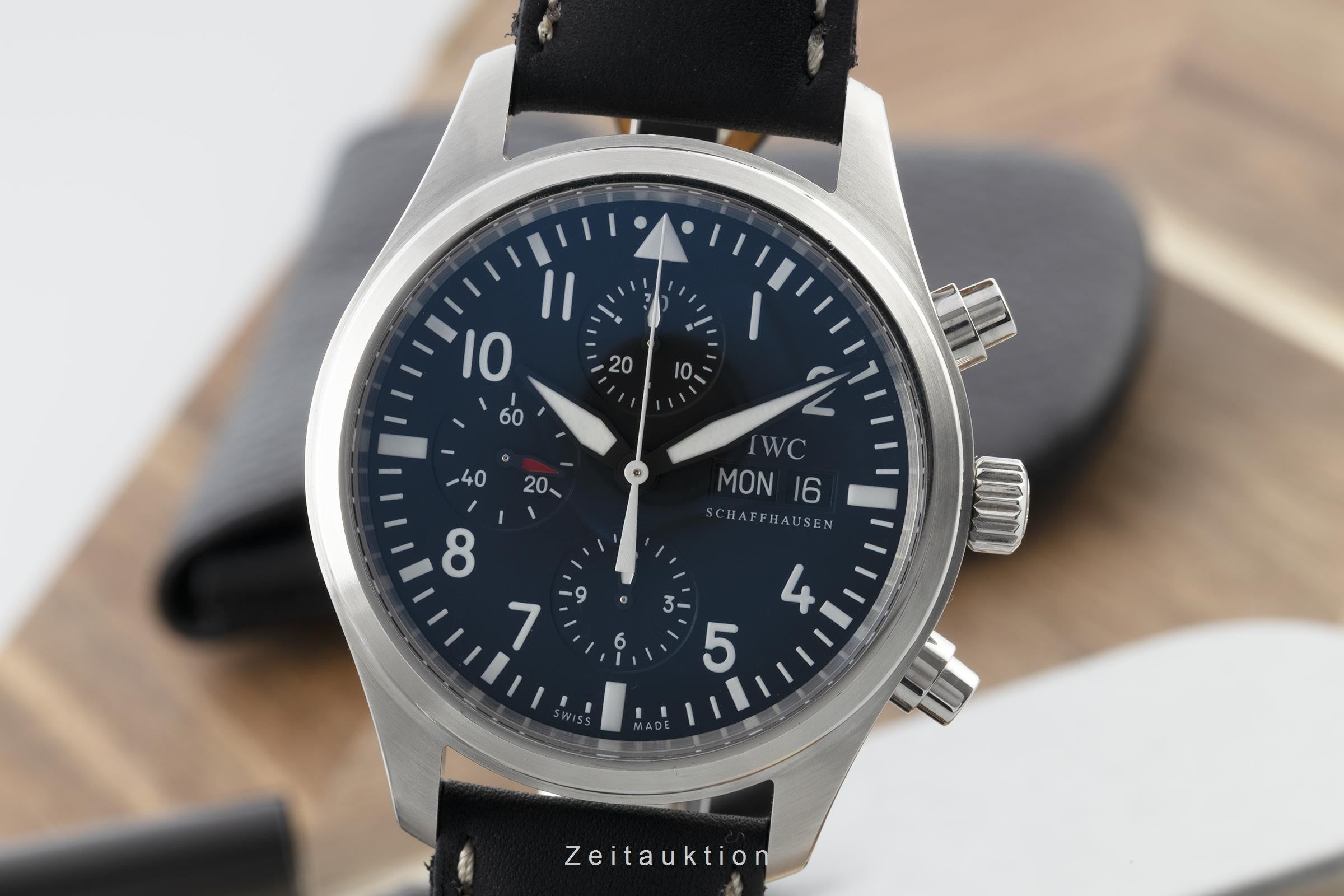 IWC Fliegeruhr cronografo acciaio automatismo orologio da uomo IW3717 LP: 6250EUR  [2203674]