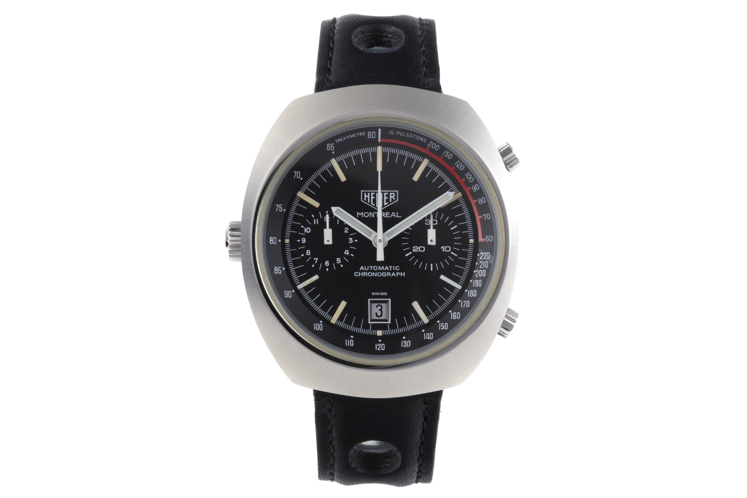 Tag Heuer Montreal cronografo acciaio automatismo orologio da uomo 110.503 Vintage  [2203689]