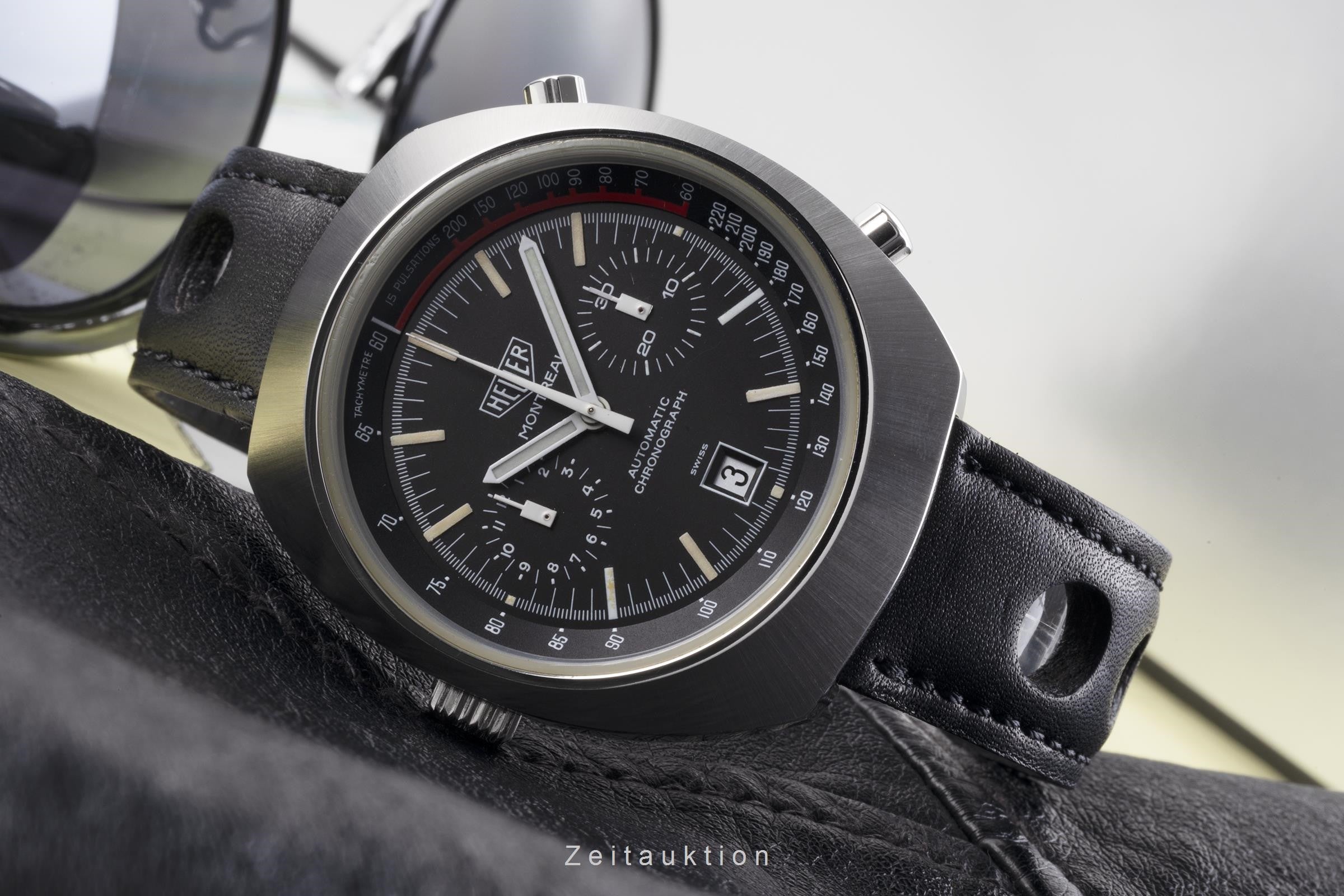 Tag Heuer Montreal cronografo acciaio automatismo orologio da uomo 110.503 Vintage  [2203689]