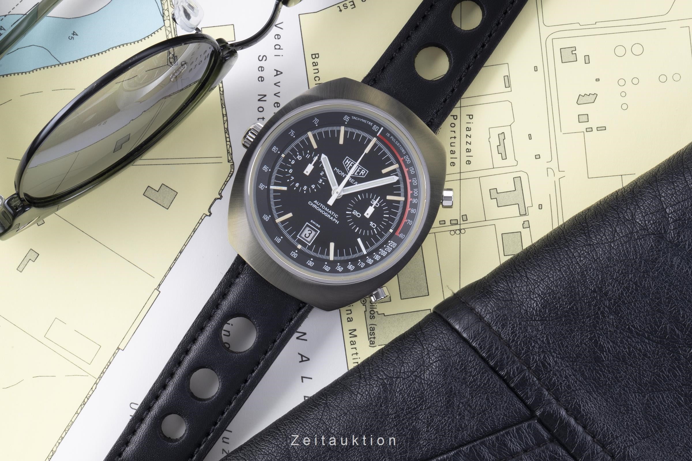 Tag Heuer Montreal cronografo acciaio automatismo orologio da uomo 110.503 Vintage  [2203689]