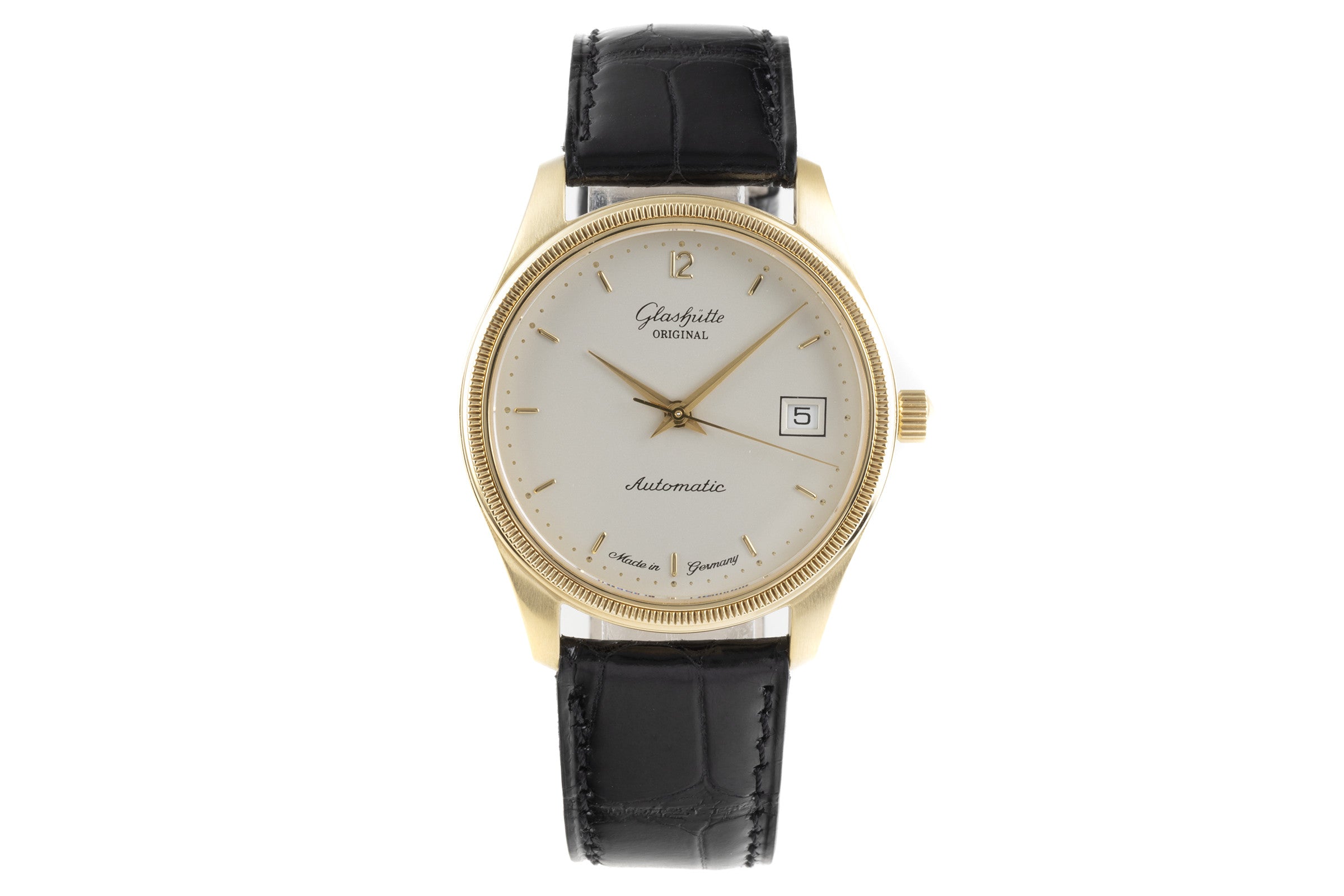 Glashütte Original Senator 18K Gold Automatik Herrenuhr Ref. 10-33-04-02-04 B&P [2203739]