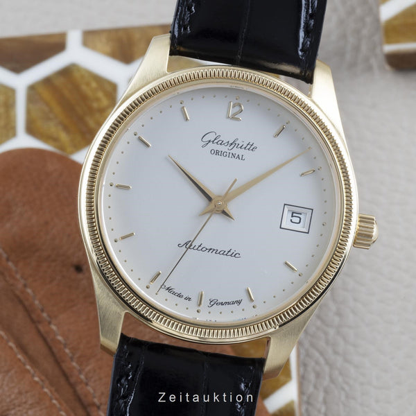 Glashütte Original Senator 18K Gold Automatik Herrenuhr Ref. 10-33-04-02-04 B&P [2203739]