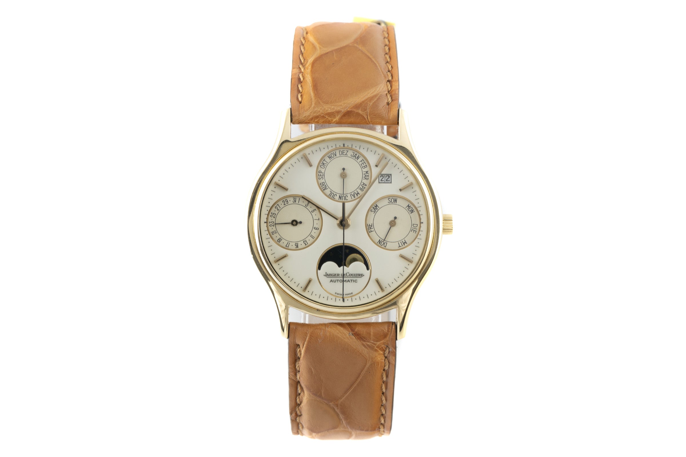 Jaeger LeCoultre Perpetual Calendar or 18 ct automatique montre pour hommes 141.140.1  [2203765]