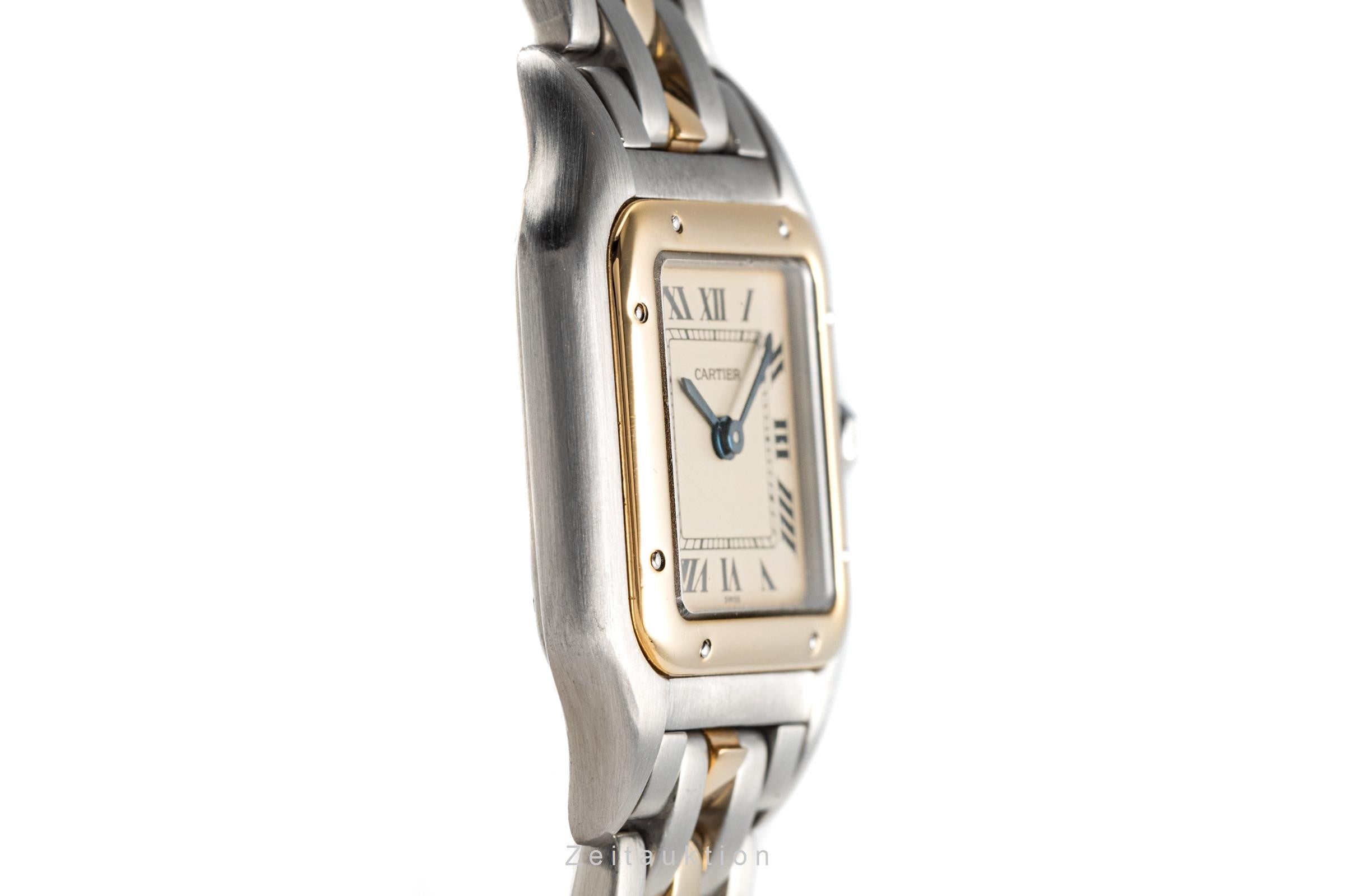 Cartier Panthere 1 Row Stahl / Gold Damenuhr Ref. 166921 Papiere 1988 VP: 8100 € [2203795]