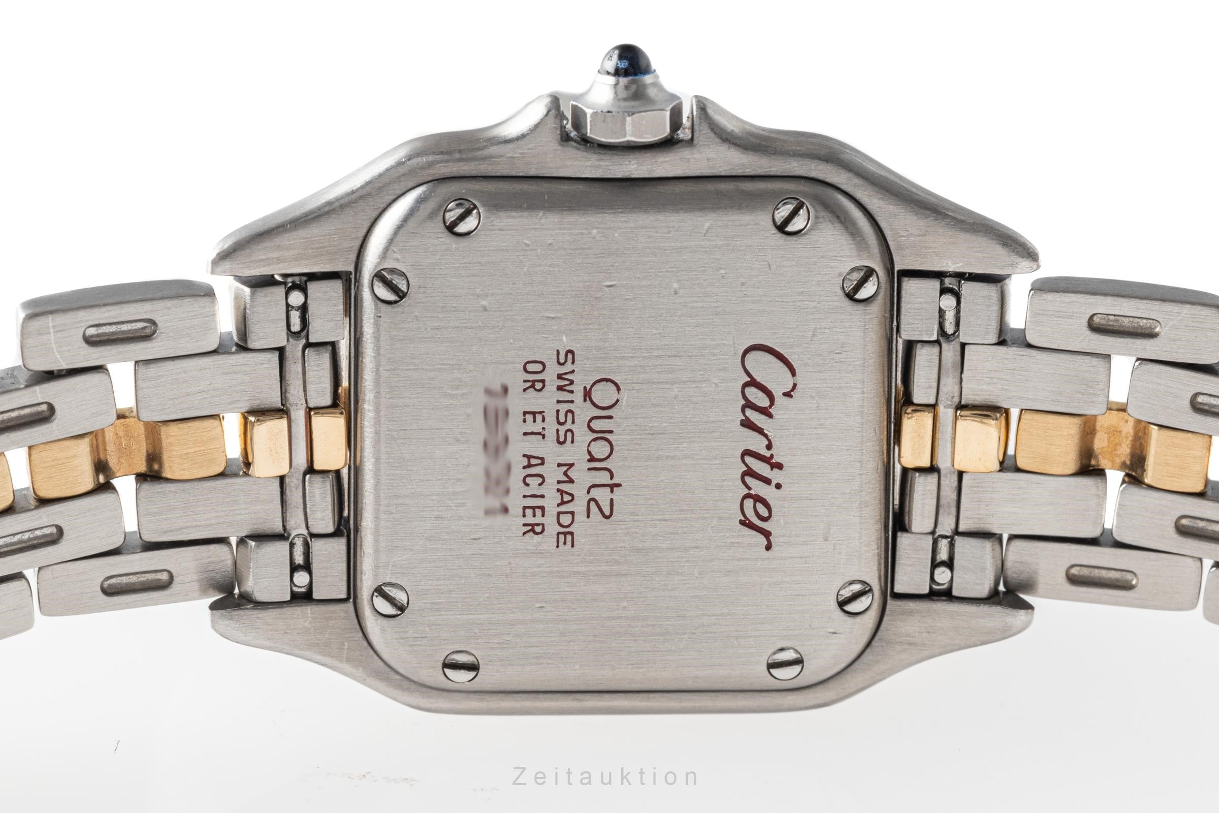 Cartier Panthere 1 Row Stahl / Gold Damenuhr Ref. 166921 Papiere 1988 VP: 8100 € [2203795]