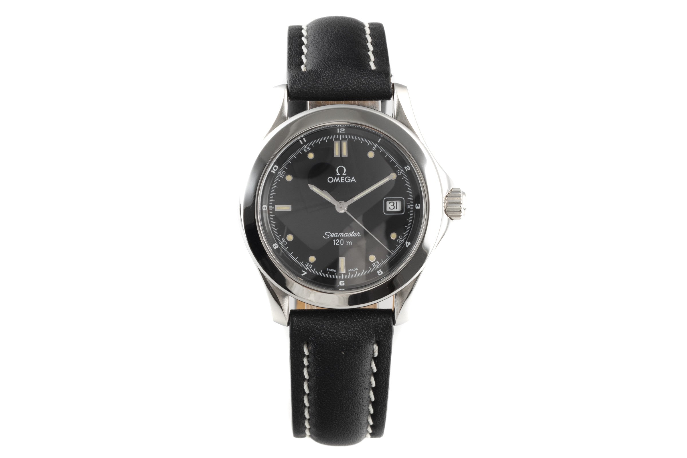 Omega Seamaster steel quartz Kal. 1438 Ref. 196.1501, 396.1501