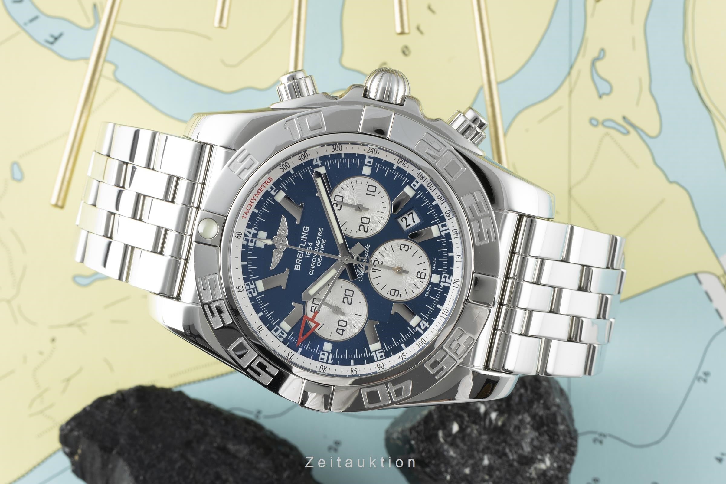 Breitling Chronomat 47 GMT cronografo acciaio automatismo orologio da uomo AB0410  [2203870]
