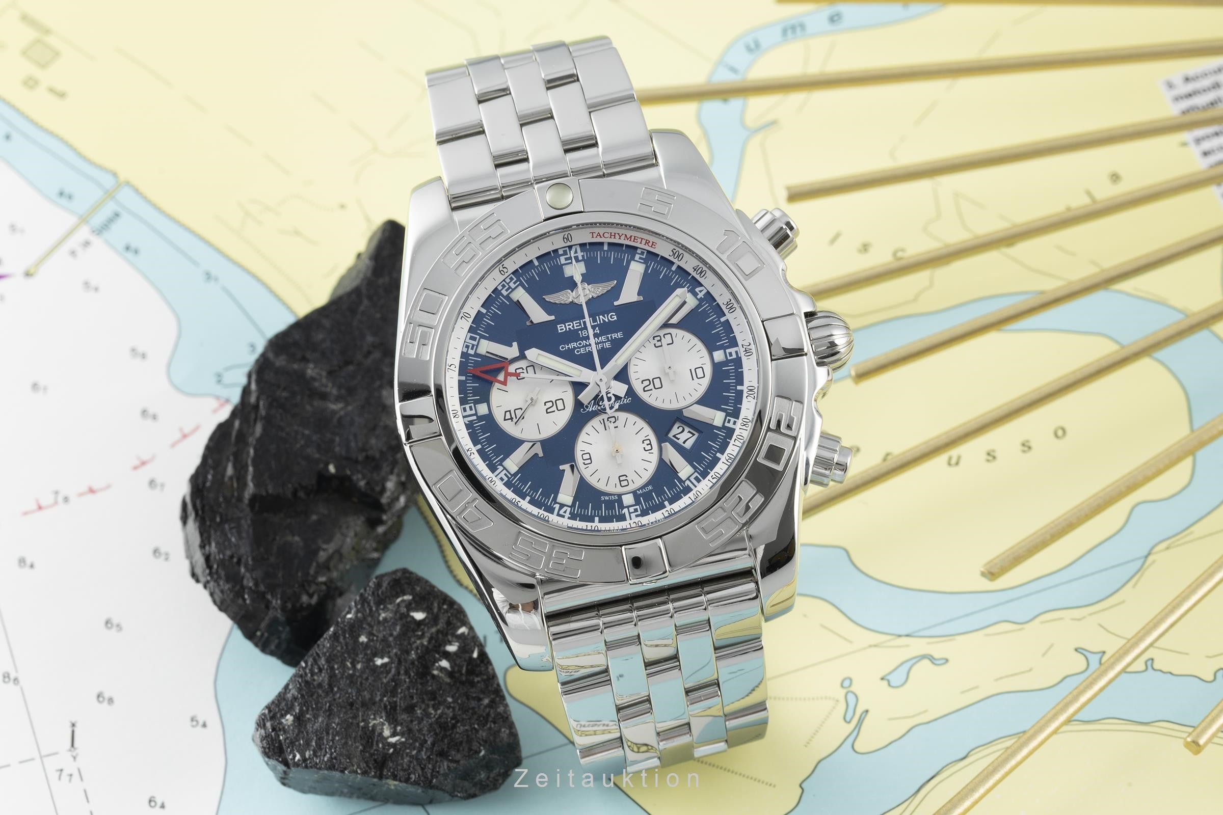 Breitling Chronomat 47 GMT cronografo acciaio automatismo orologio da uomo AB0410  [2203870]