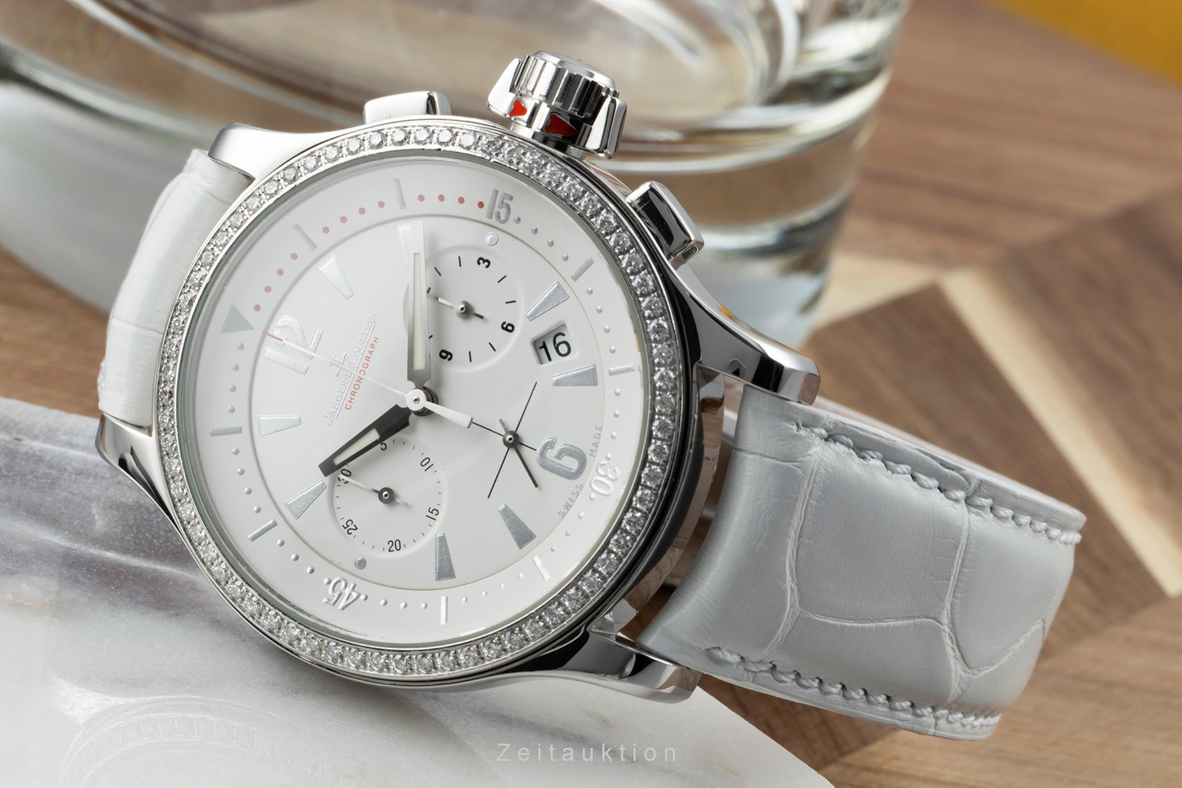 Jaeger-LeCoultre Master Compressor Diamanten Edelstahl Damenuhr Ref. 148.8.31 [2203874]