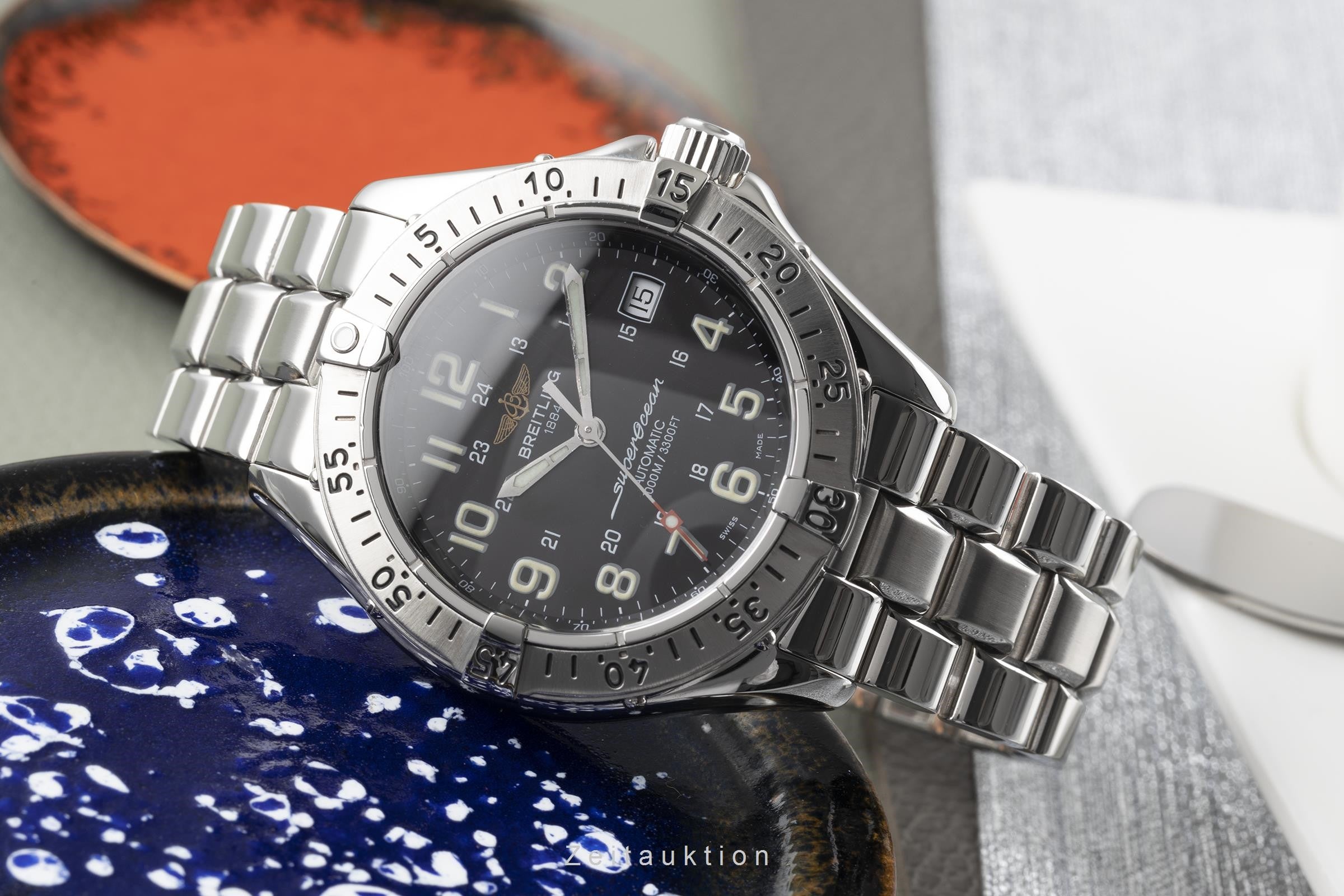 Breitling Superocean Automatik Datum Edelstahl Herrenuhr Ref. A17340  [2203904]