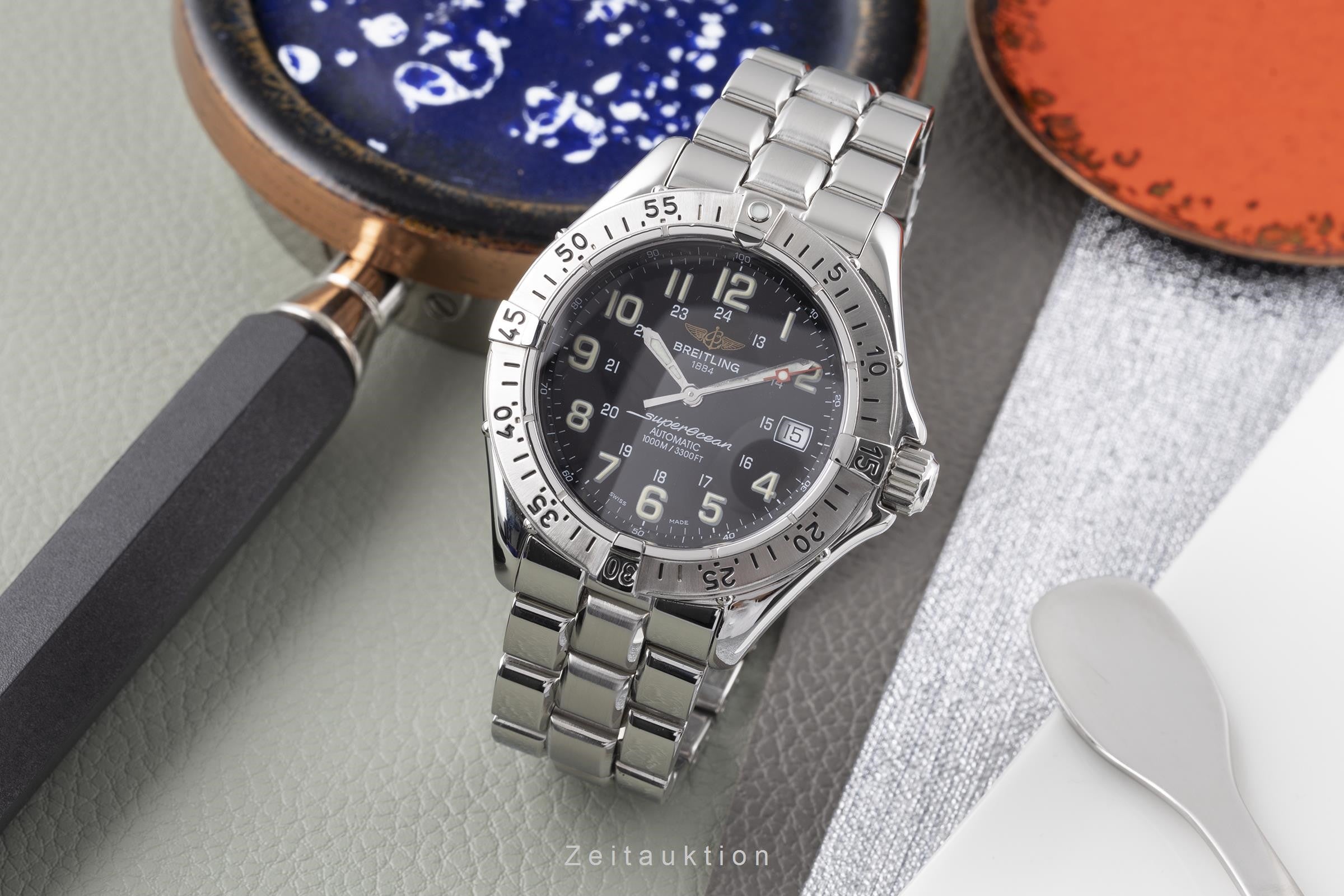 Breitling Superocean Automatik Datum Edelstahl Herrenuhr Ref. A17340  [2203904]