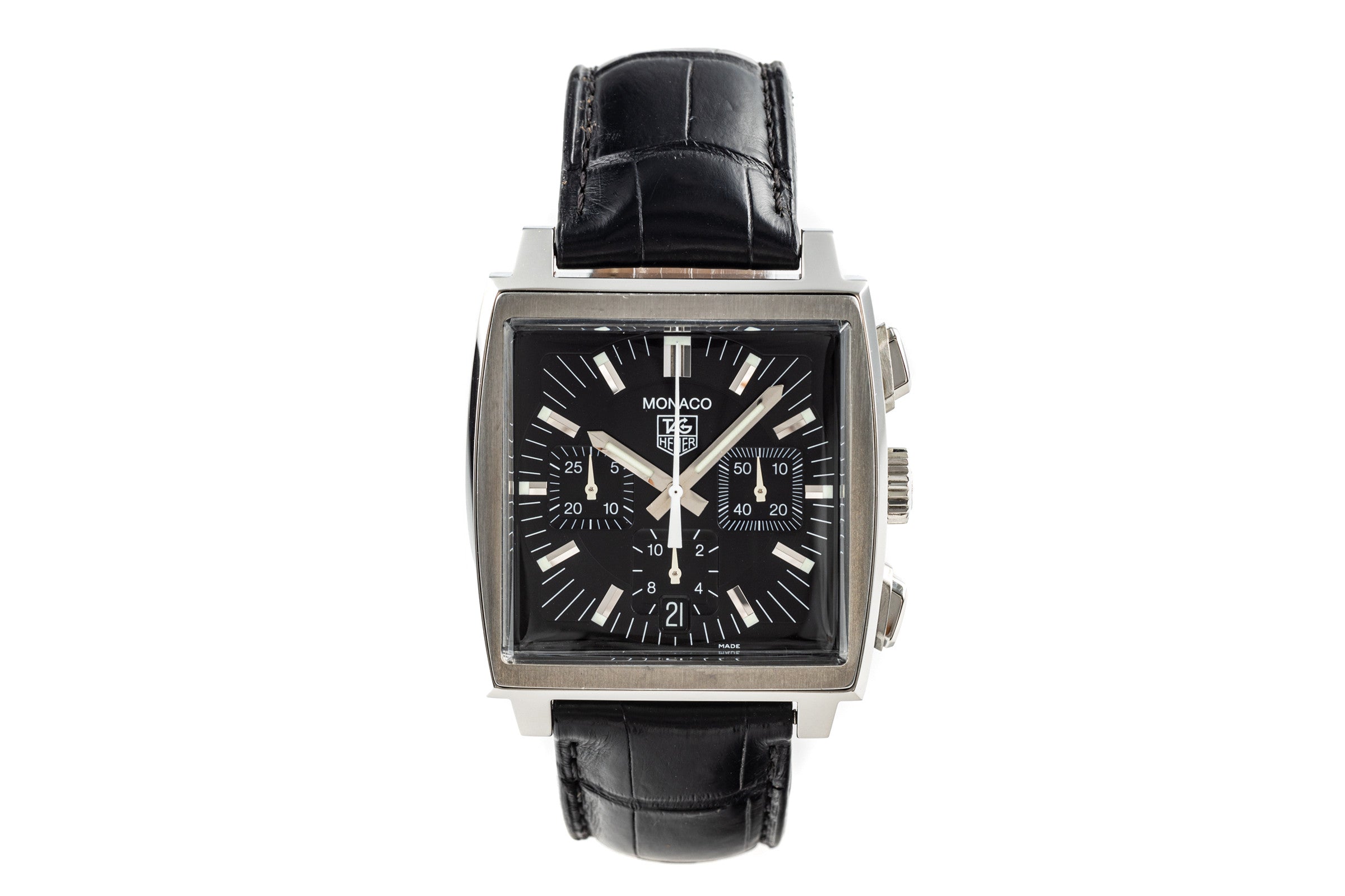Tag Heuer Monaco chronograph steel automatic men's watch CW211-0 LP: 6400EUR  [2203922]