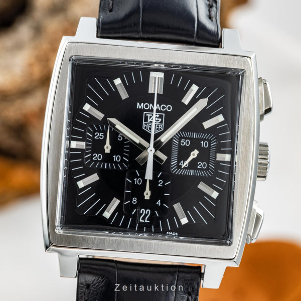 Tag Heuer Monaco chronograph steel automatic men's watch CW211-0 LP: 6400EUR  [2203922]