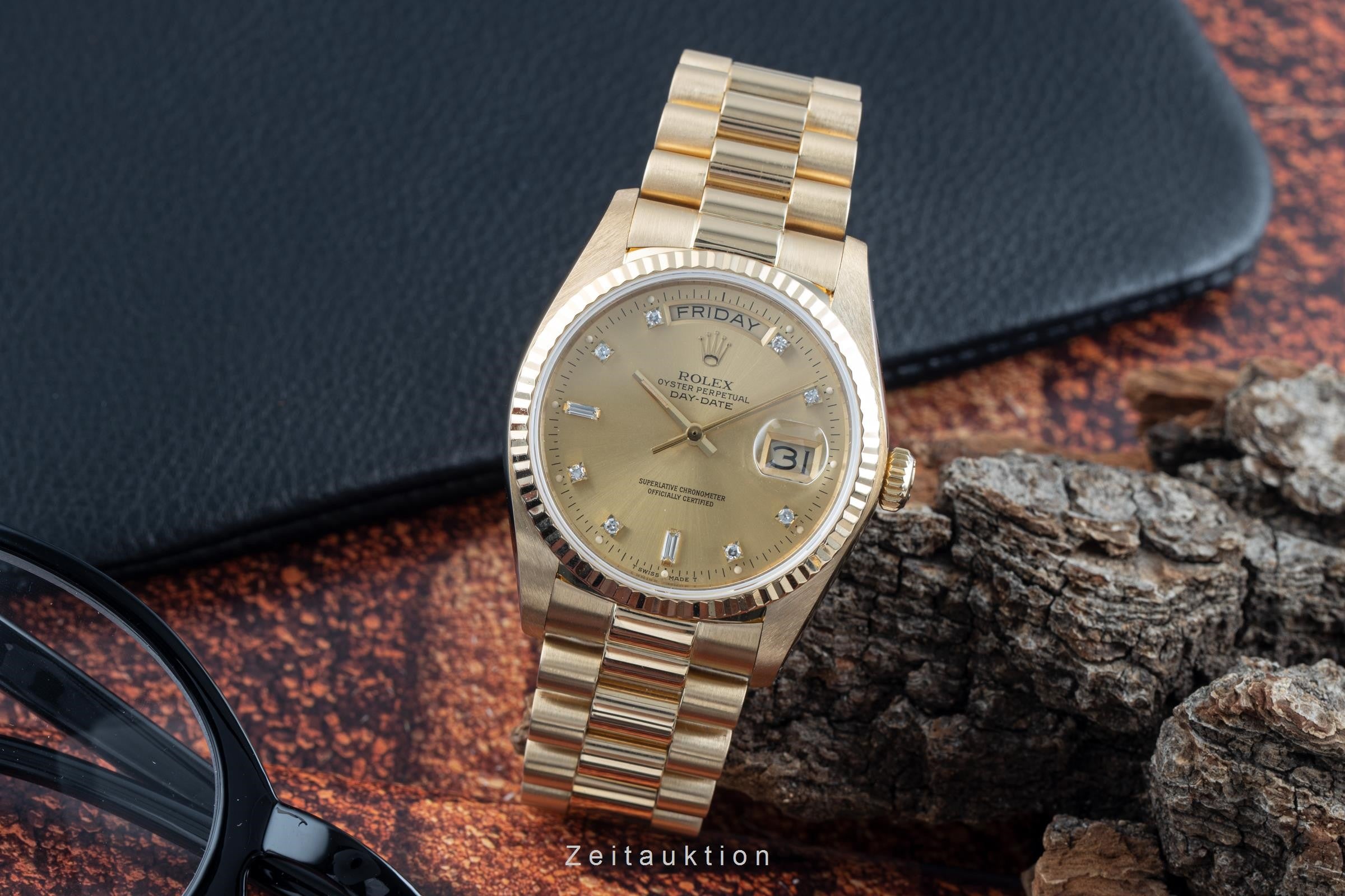 Rolex Day-Date 18K Gold Automatik Herrenuhr Oyster Perpetual Ref. 18038  [2203934]