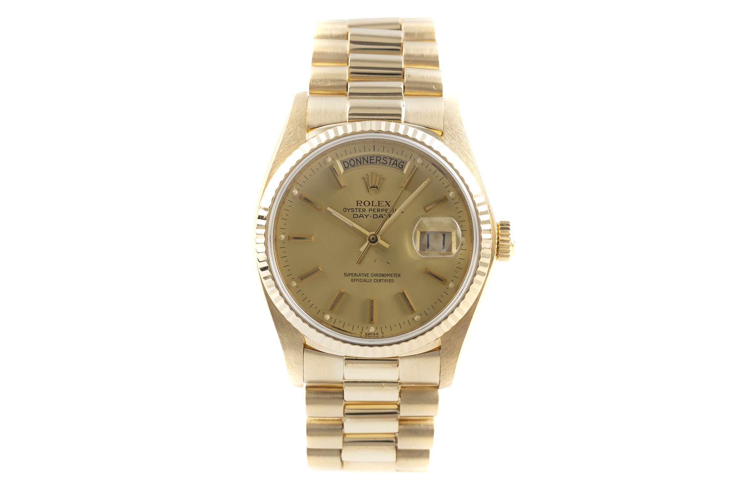 Rolex Day-Date oro de 18 quilates automático reloj para caballeros 18038  [2203961]
