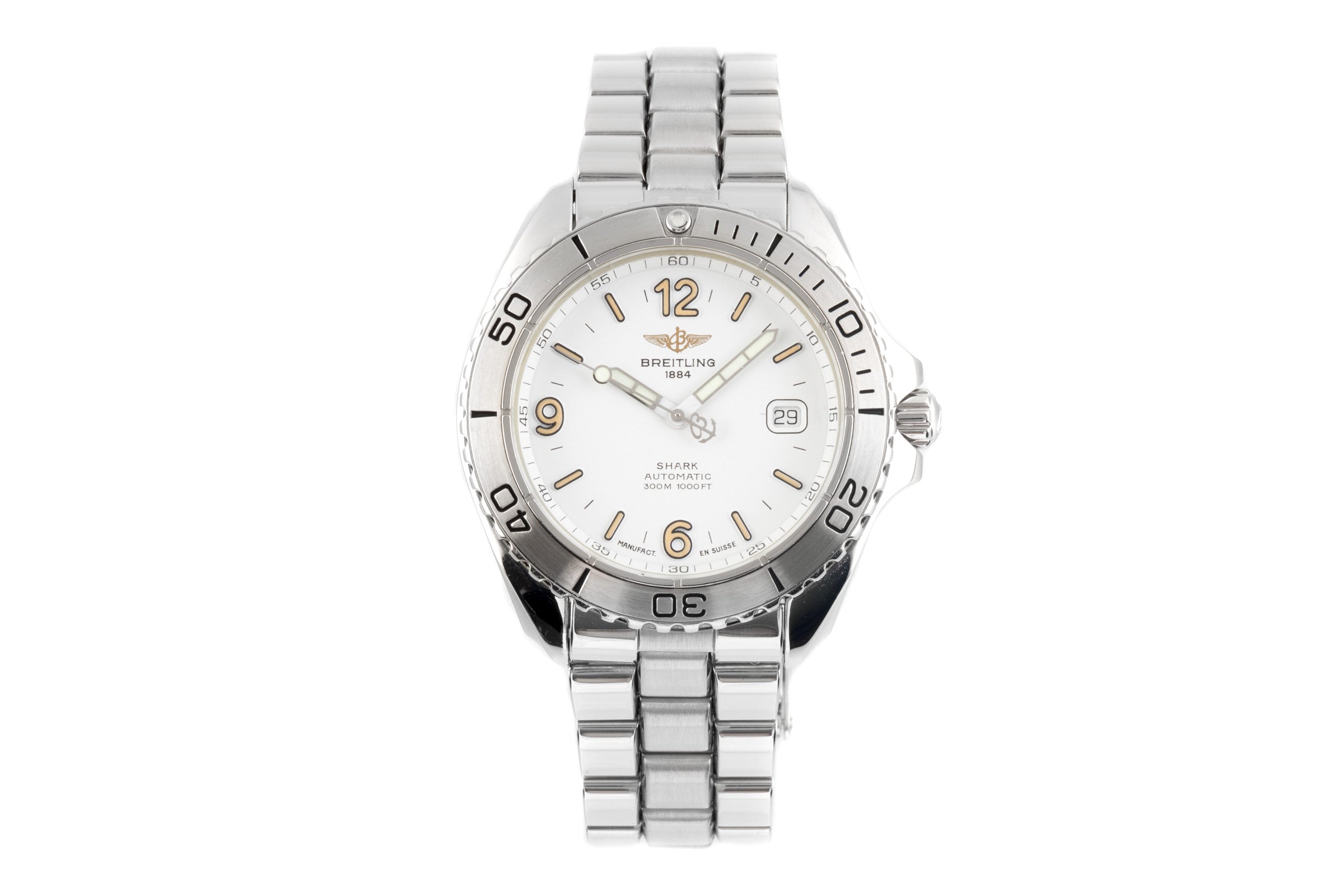 Breitling Shark steel automatic men's watch A17605  [2204009]