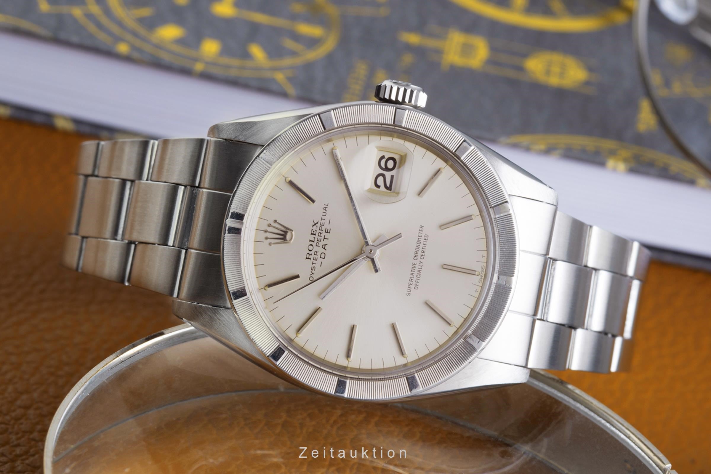 Rolex Date acero automático reloj para caballeros 1501  [2204057]