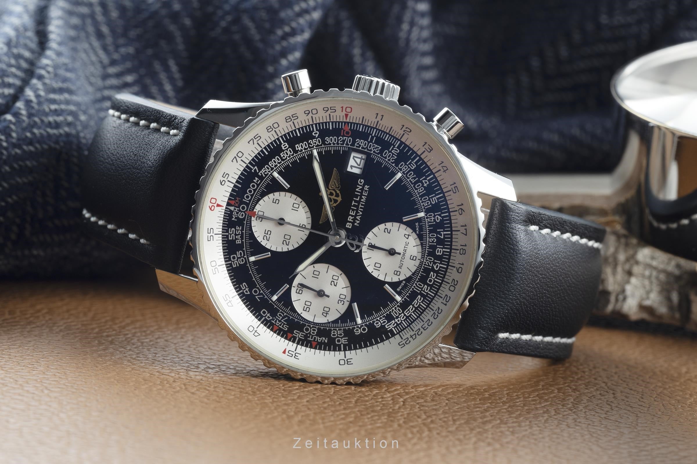 Breitling Old Navitimer Chronograph Automatik Edelstahl Herrenuhr Ref. A13322 [2204067]