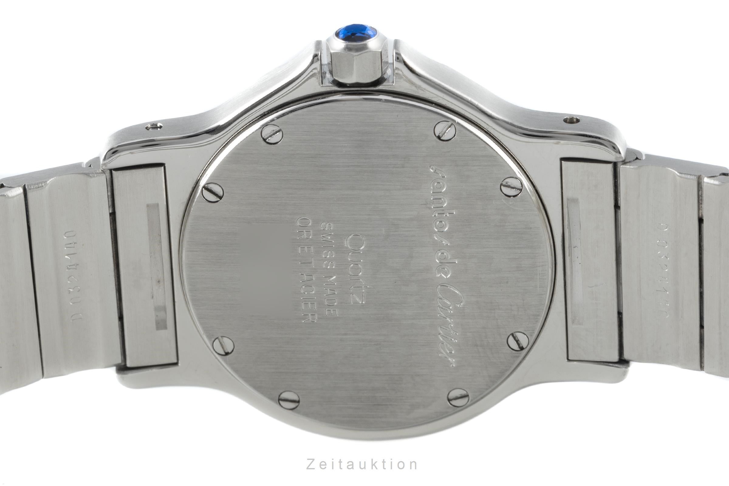 Cartier Santos Ronde acier / or  quartz montre pour femmes 187902  [2204091]