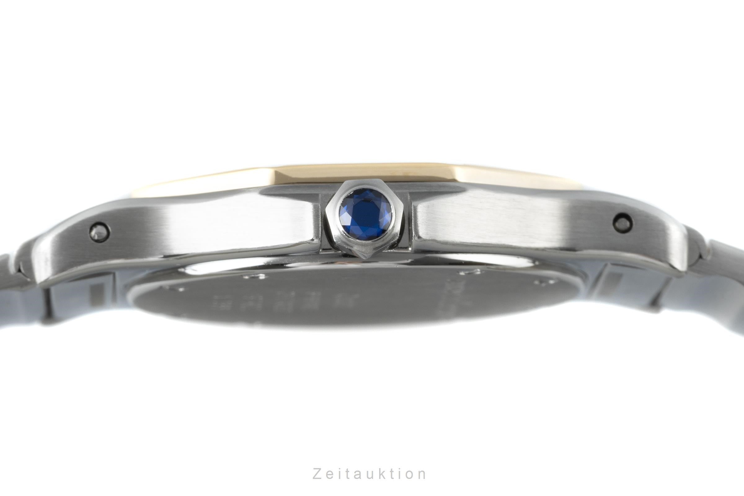 Cartier Santos Ronde acier / or  quartz montre pour femmes 187902  [2204091]