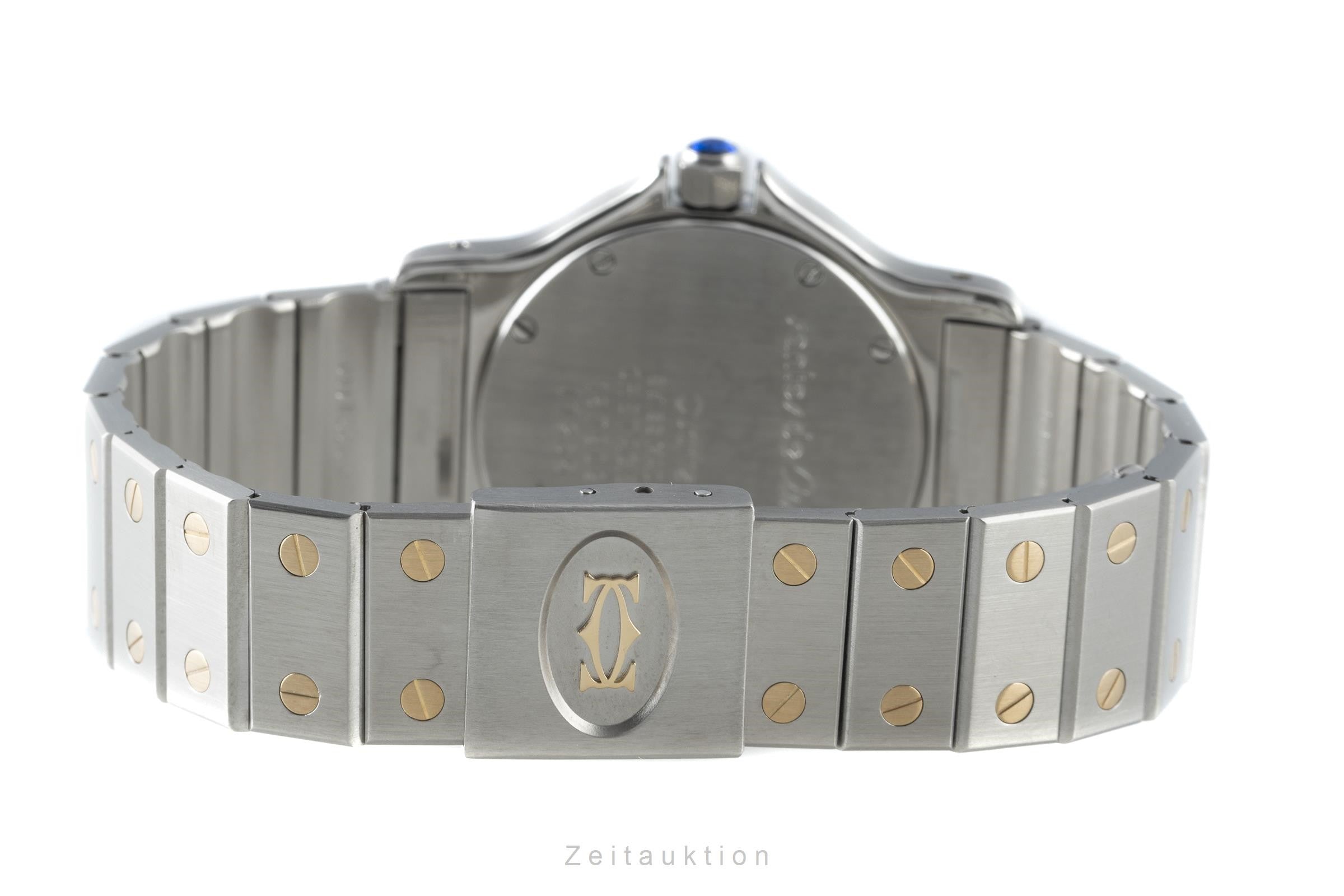 Cartier Santos Ronde acier / or  quartz montre pour femmes 187902  [2204091]