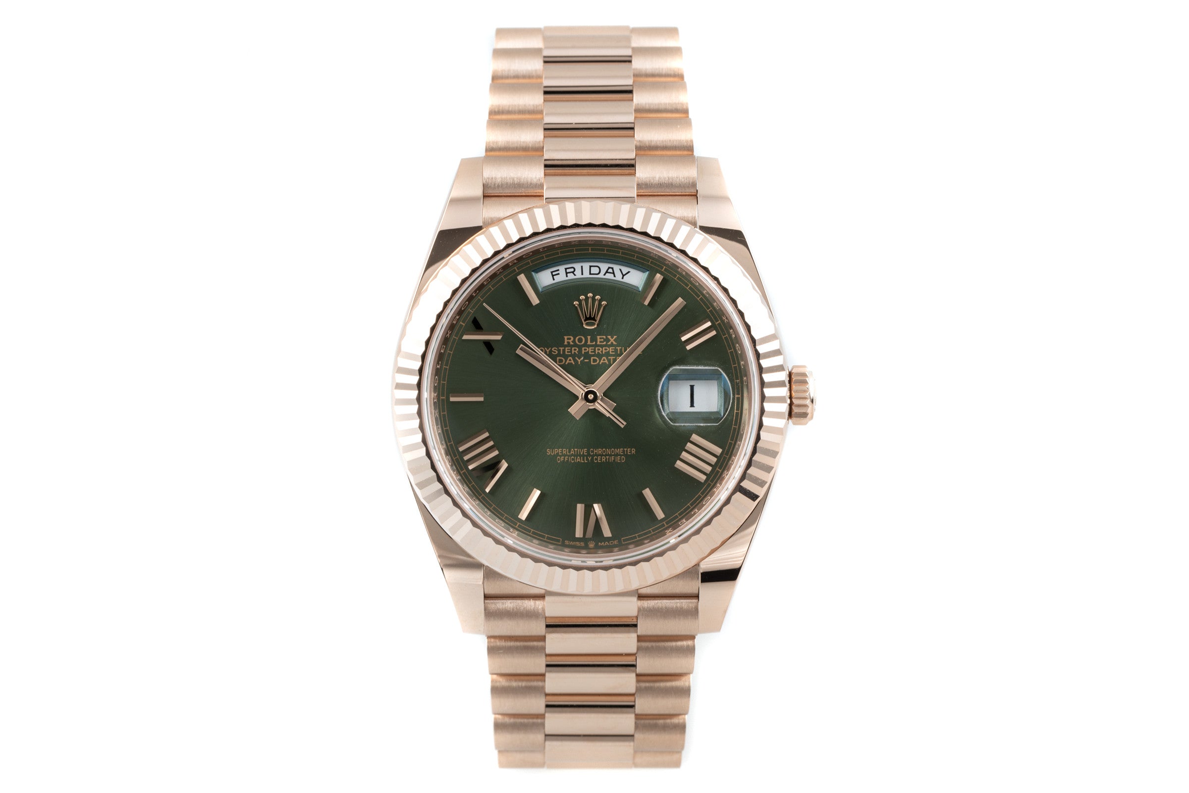 Rolex Day-Date oro rosado de 18 quilates automático reloj para caballeros 228235  [2204093]