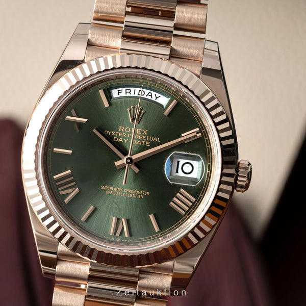 Rolex Day-Date 40 18K Roségold Herrenuhr Oyster Perpetual Ref. 228235 B&P 2022 [2204127]