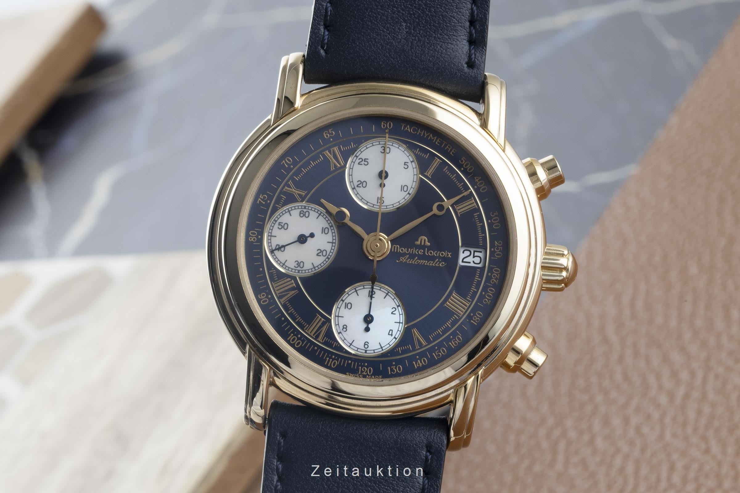 Maurice Lacroix Croneo chronograph gilt / steel automatic Ref