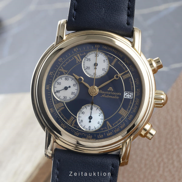 Maurice Lacroix Croneo chronograph gilt / steel automatic men's watch 03700  [2204131]