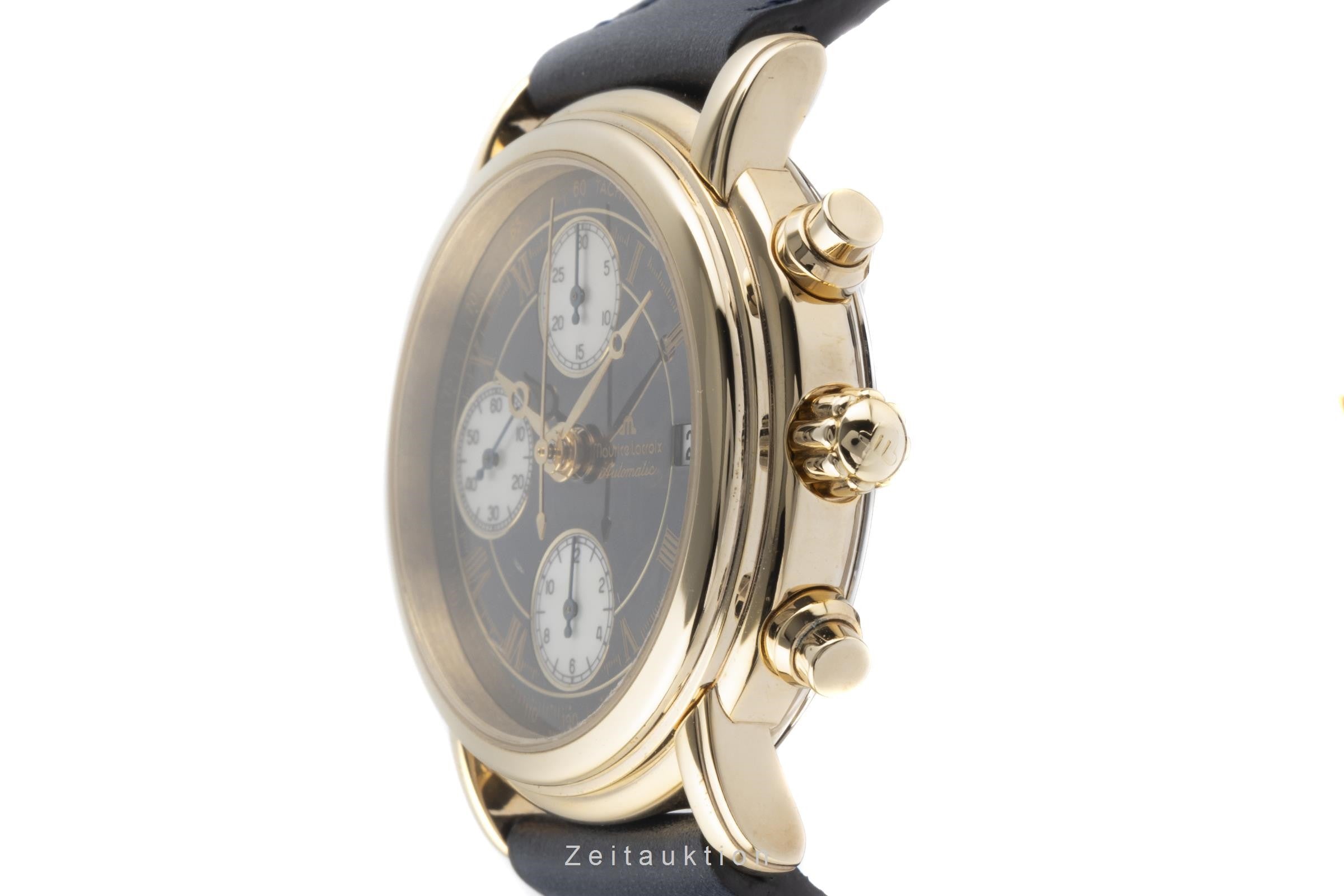Maurice Lacroix Croneo chronograph gilt / steel automatic men's watch 03700  [2204131]