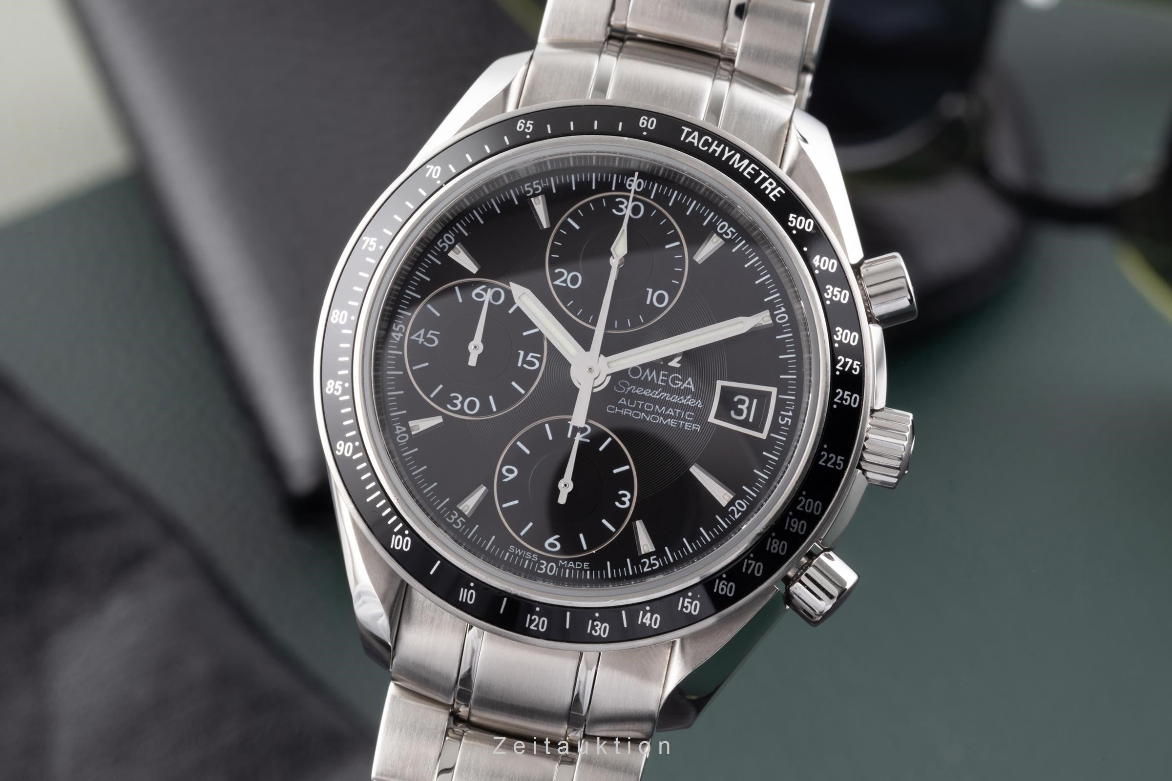 Omega Speedmaster Date chronograph steel automatic men's watch 3210.50.00  [2204139]