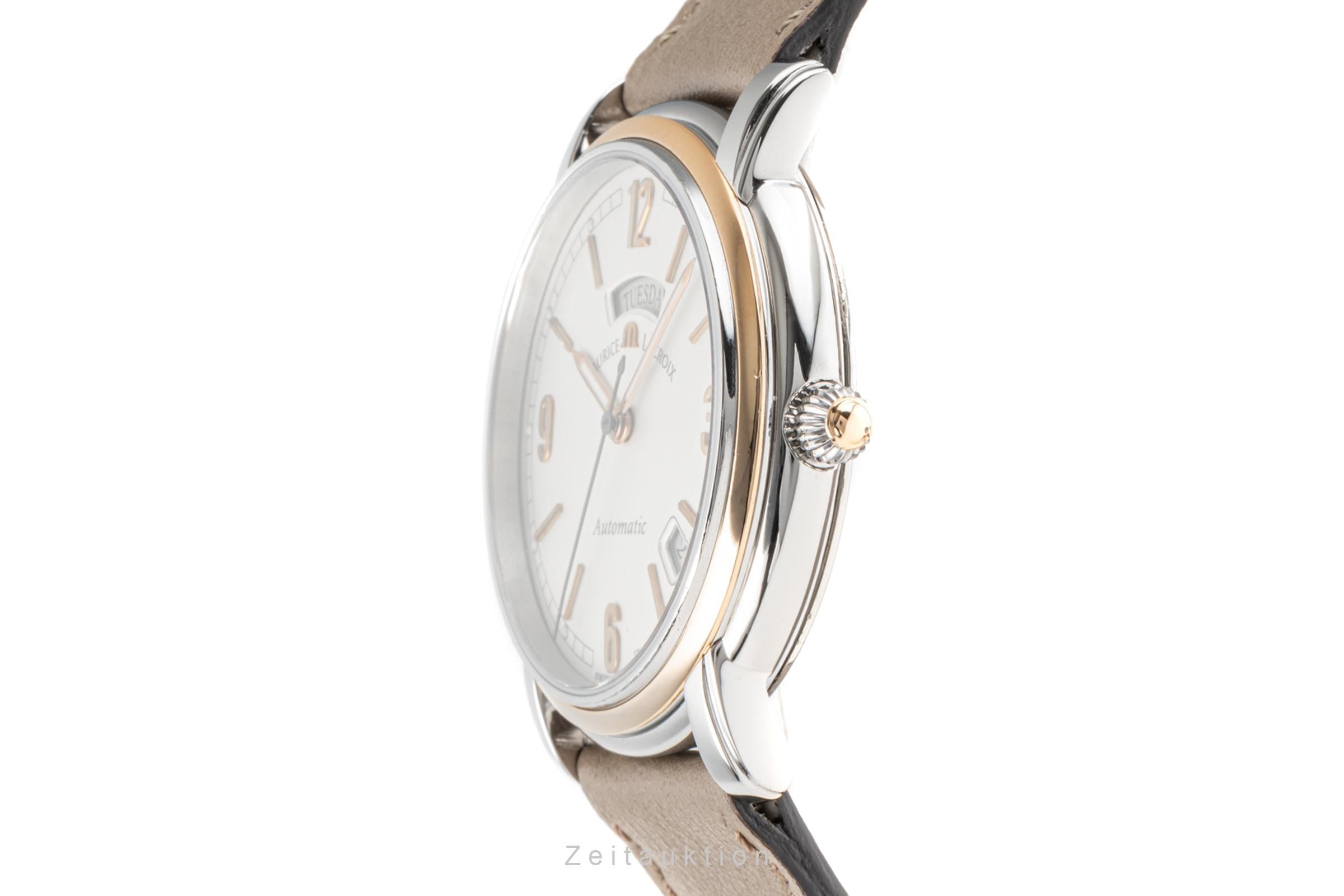 Maurice Lacroix Pontos Day-Date Stahl / Gold Automatik Herrenuhr Ref. PT6027 [2204159]