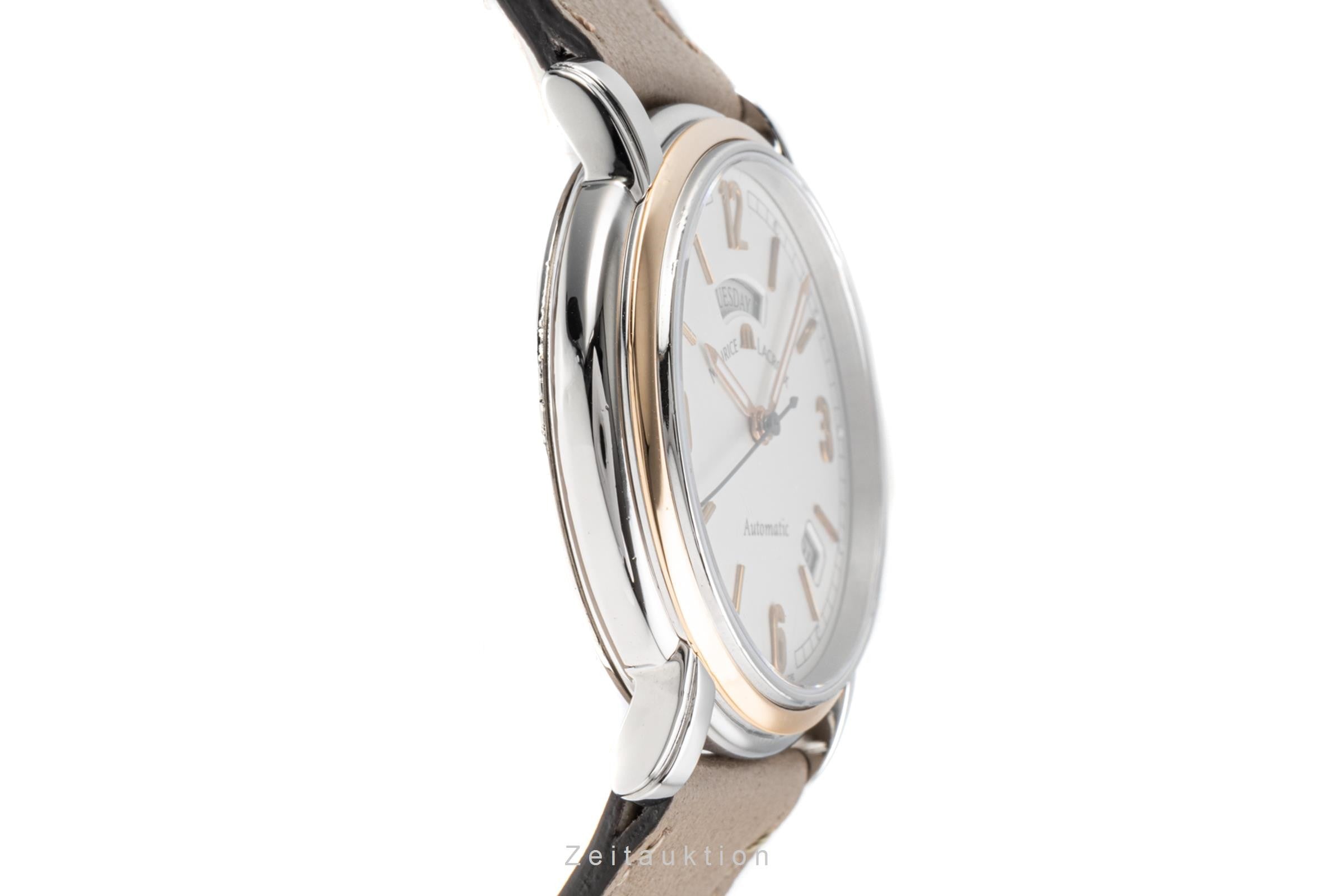 Maurice Lacroix Pontos Day-Date Stahl / Gold Automatik Herrenuhr Ref. PT6027 [2204159]