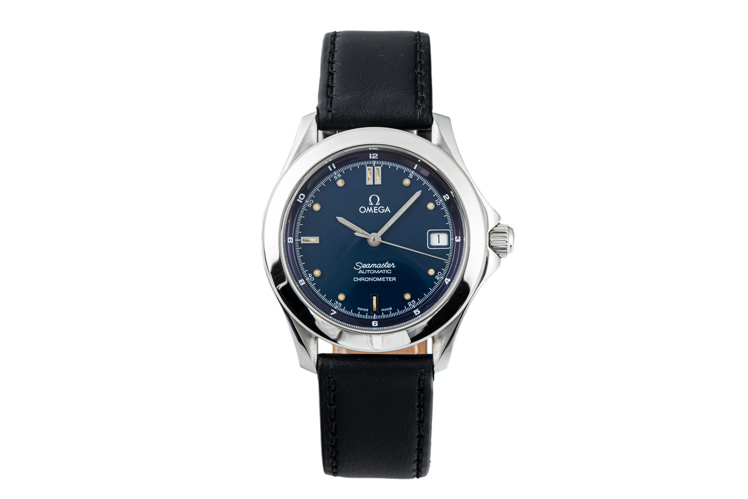 Omega Seamaster steel automatic men's watch 168.1501, 196.1501  [2204176]