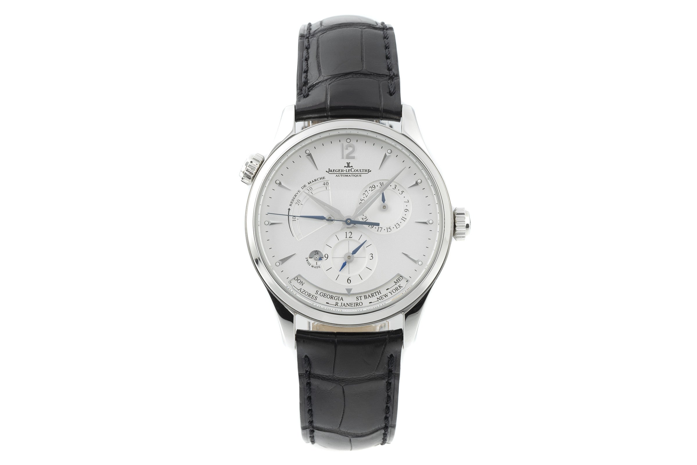 Jaeger LeCoultre Master Geographic acero automático reloj para caballeros Q1428421, 176.8.29.S  [2204225]