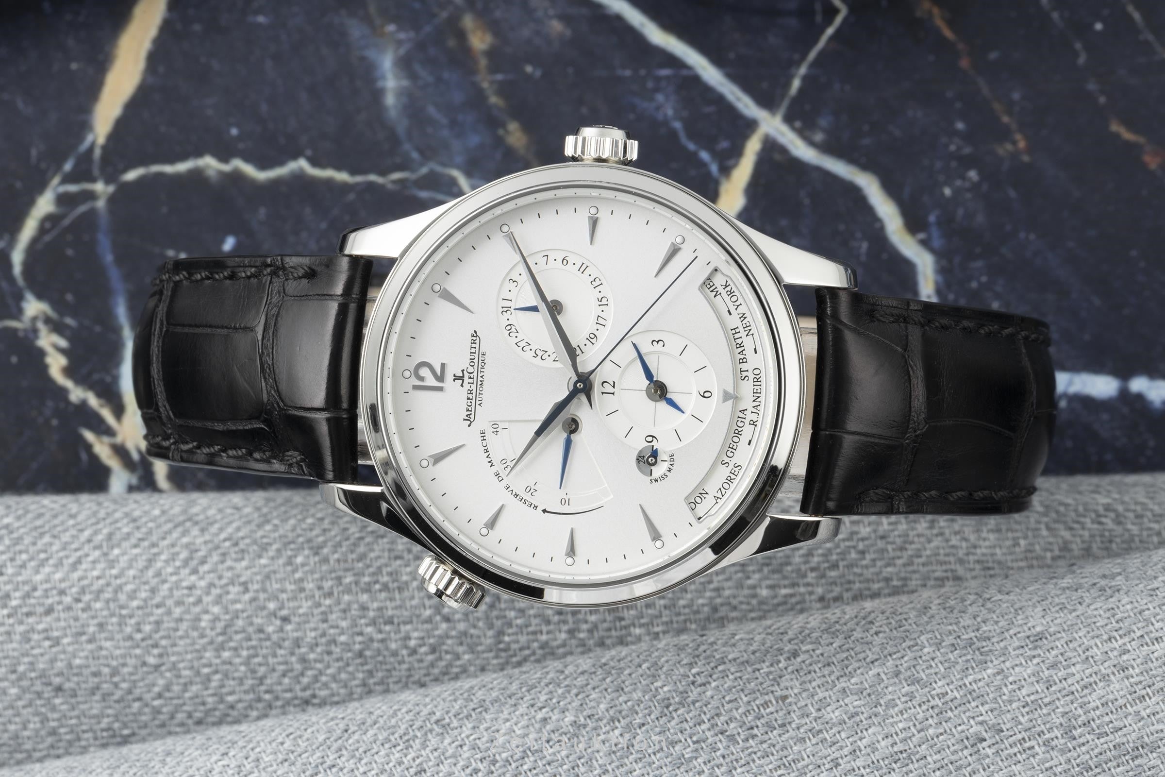 Jaeger LeCoultre Master Geographic acero automático reloj para caballeros Q1428421, 176.8.29.S  [2204225]
