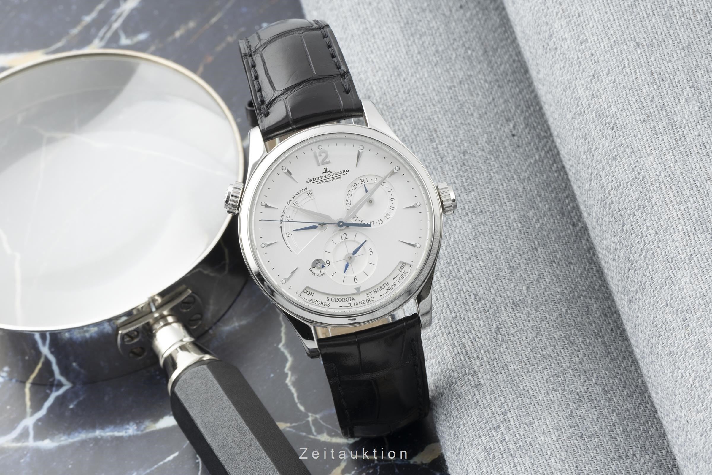 Jaeger LeCoultre Master Geographic acero automático reloj para caballeros Q1428421, 176.8.29.S  [2204225]