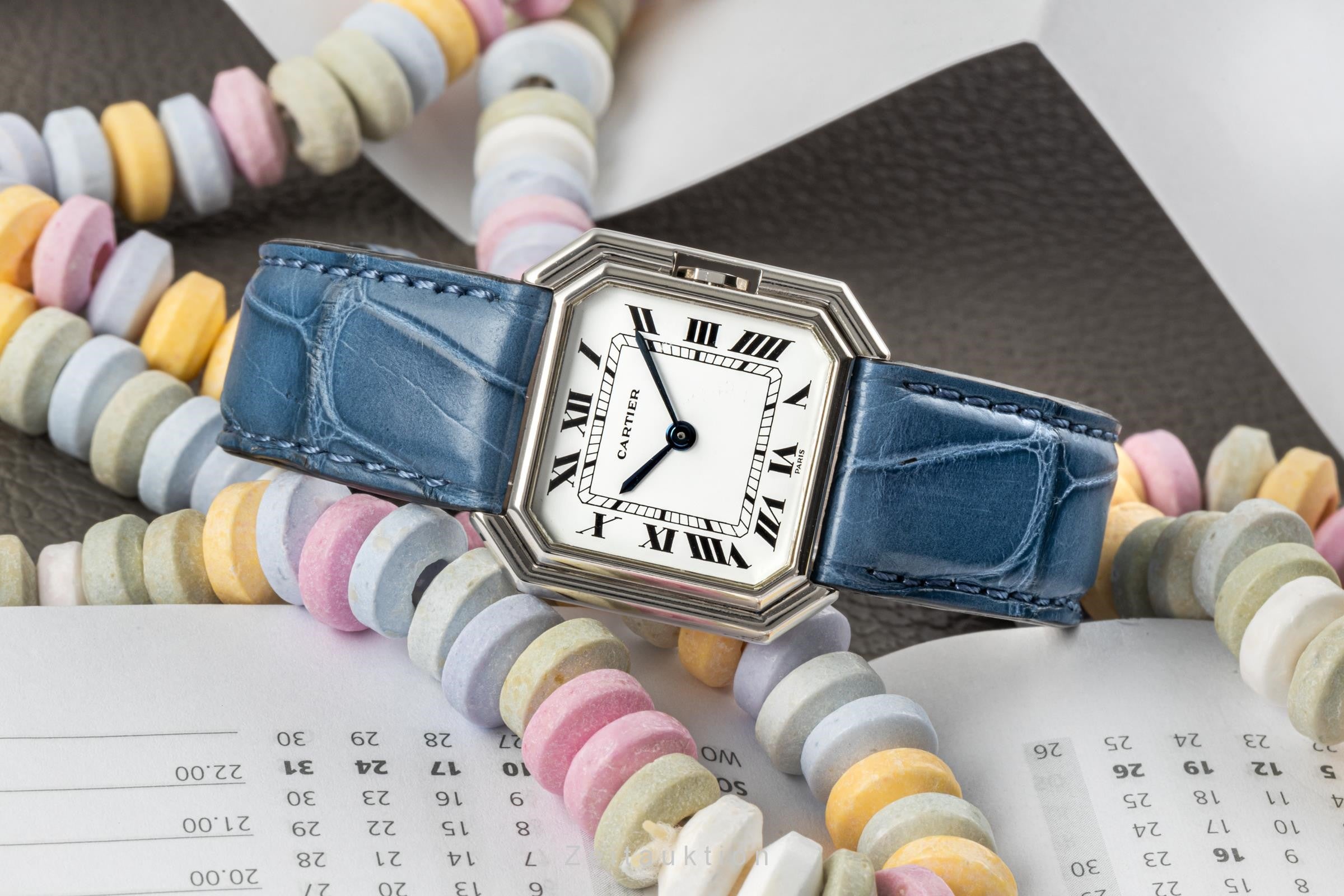 Cartier Ceinture or blanc 18 ct à remontage manuel montre pour femmes LP: 10300EUR  [2204275]