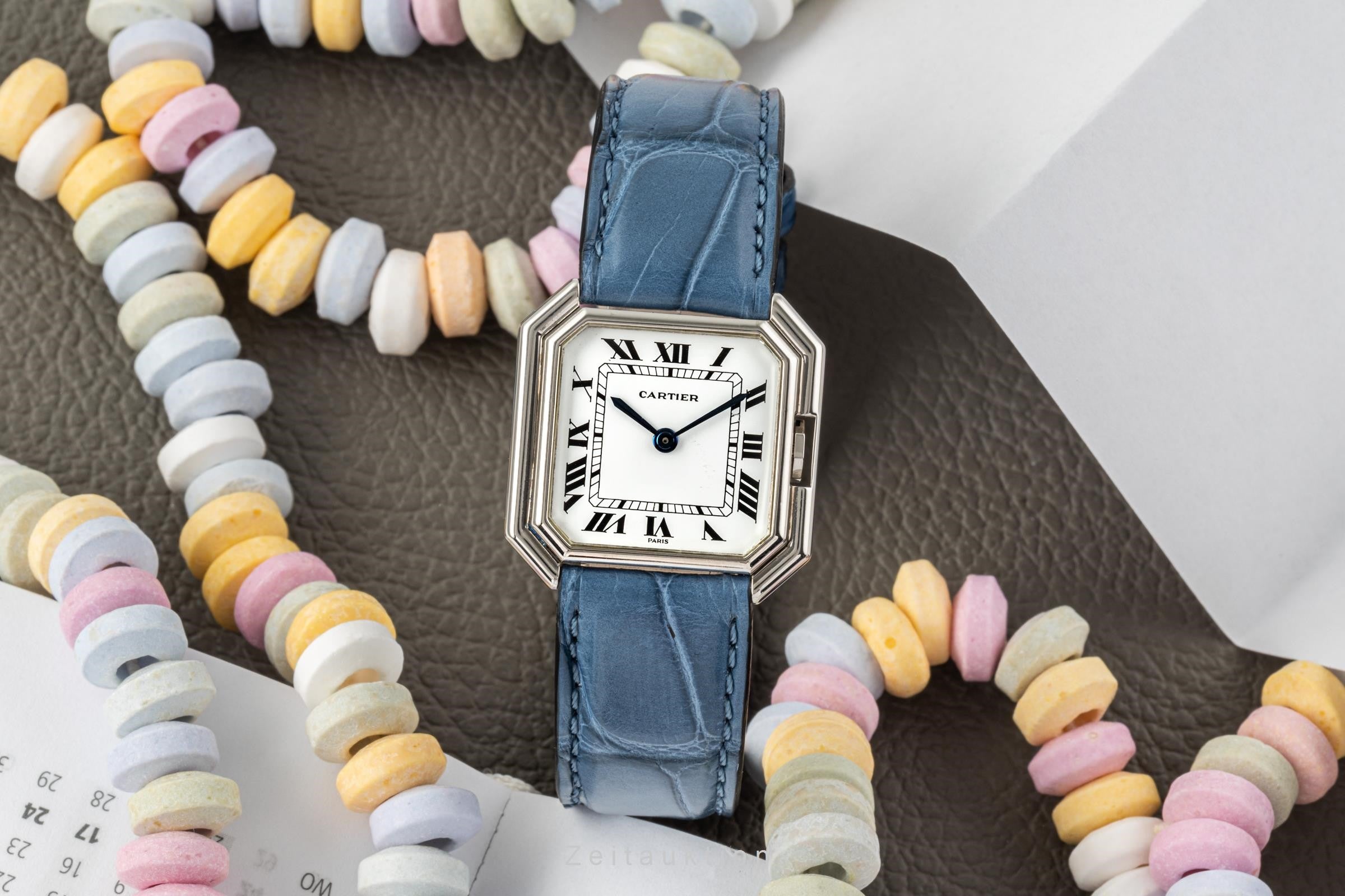 Cartier Ceinture or blanc 18 ct à remontage manuel montre pour femmes LP: 10300EUR  [2204275]