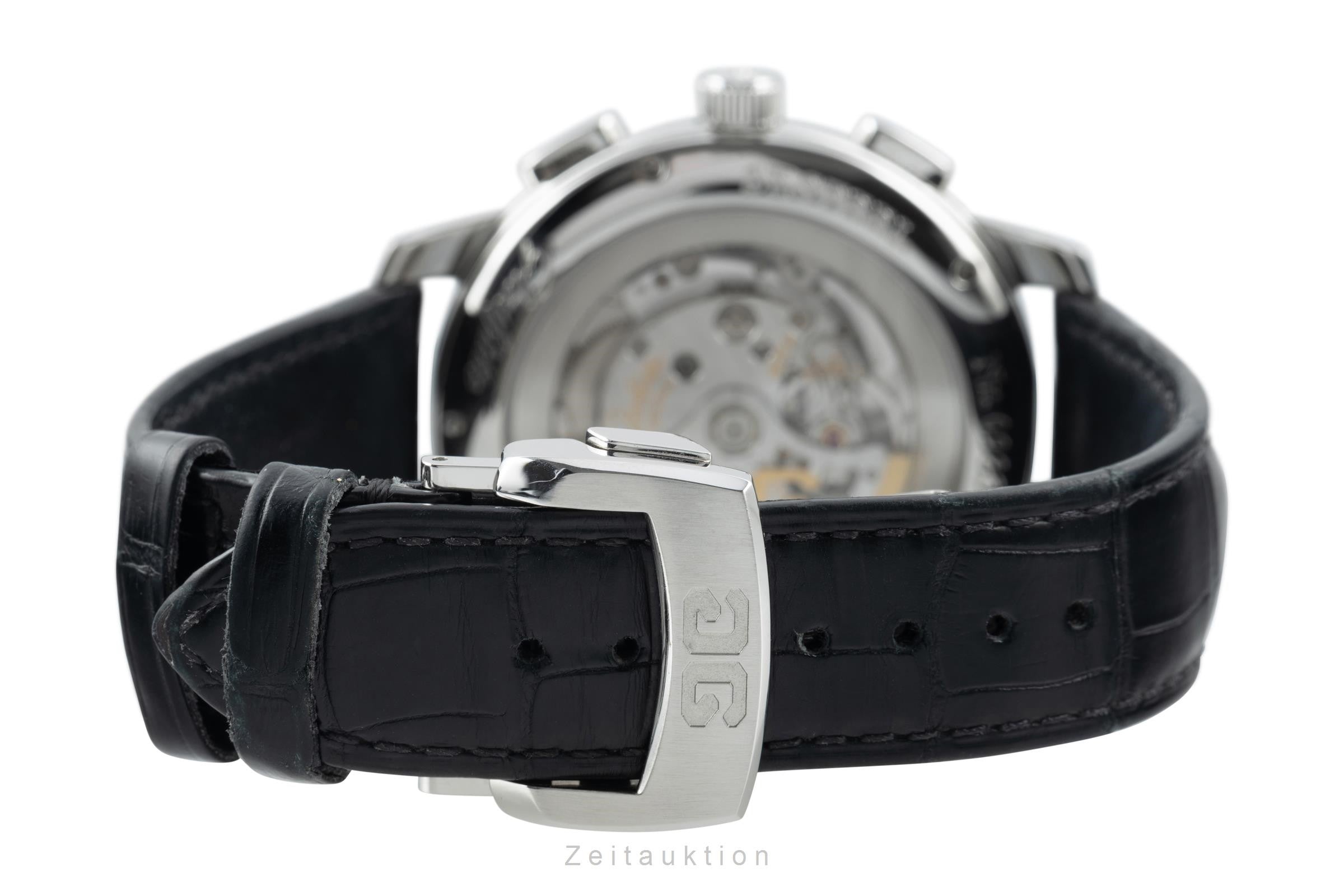 Glashütte Senator cronografo acciaio automatismo orologio da uomo 1-39-34-20-42-04 LP: 7800EUR  [2204279]