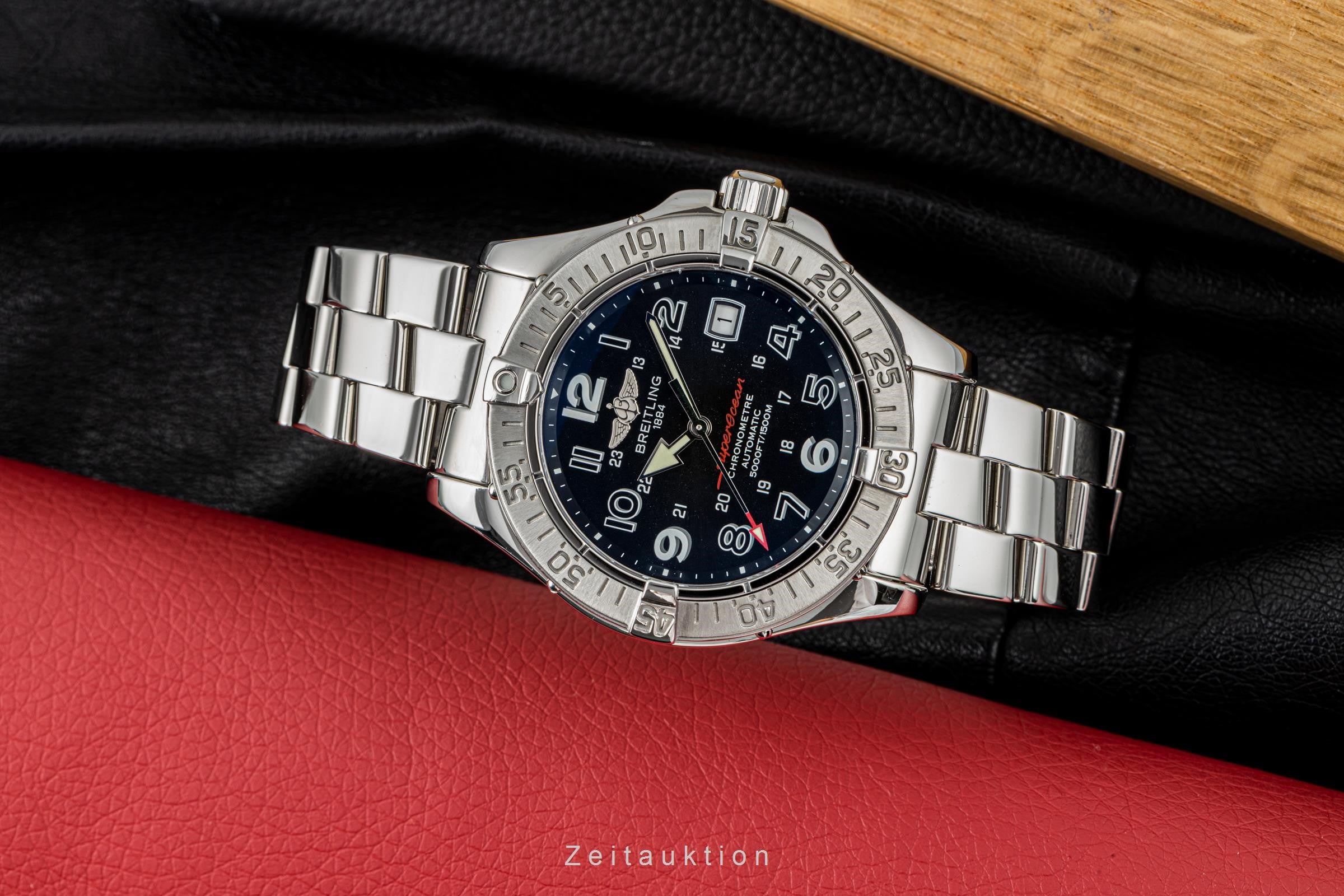Breitling Superocean acero automático reloj para caballeros A17360 LP: 4600EUR  [2204331]