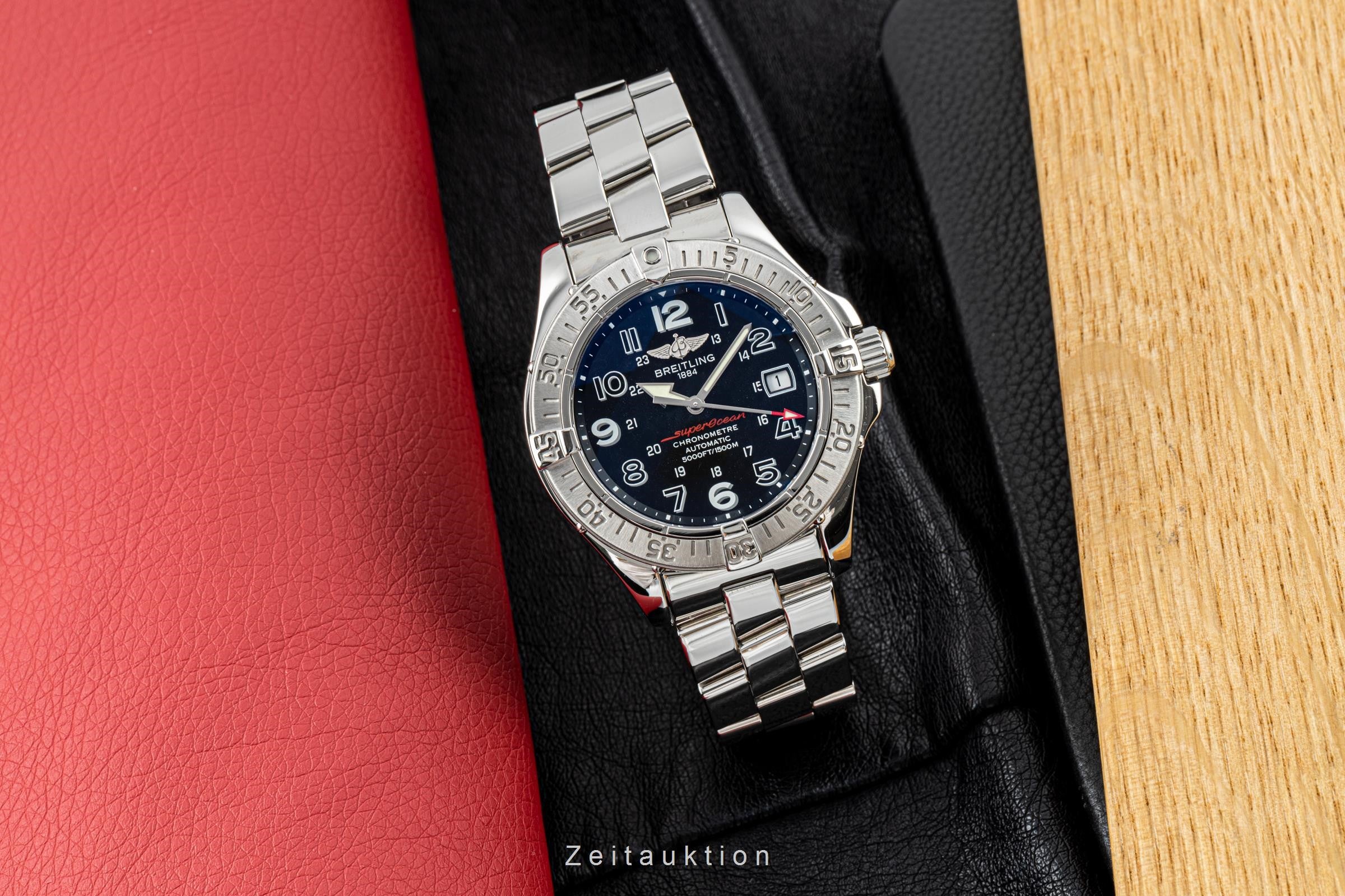 Breitling Superocean acero automático reloj para caballeros A17360 LP: 4600EUR  [2204331]