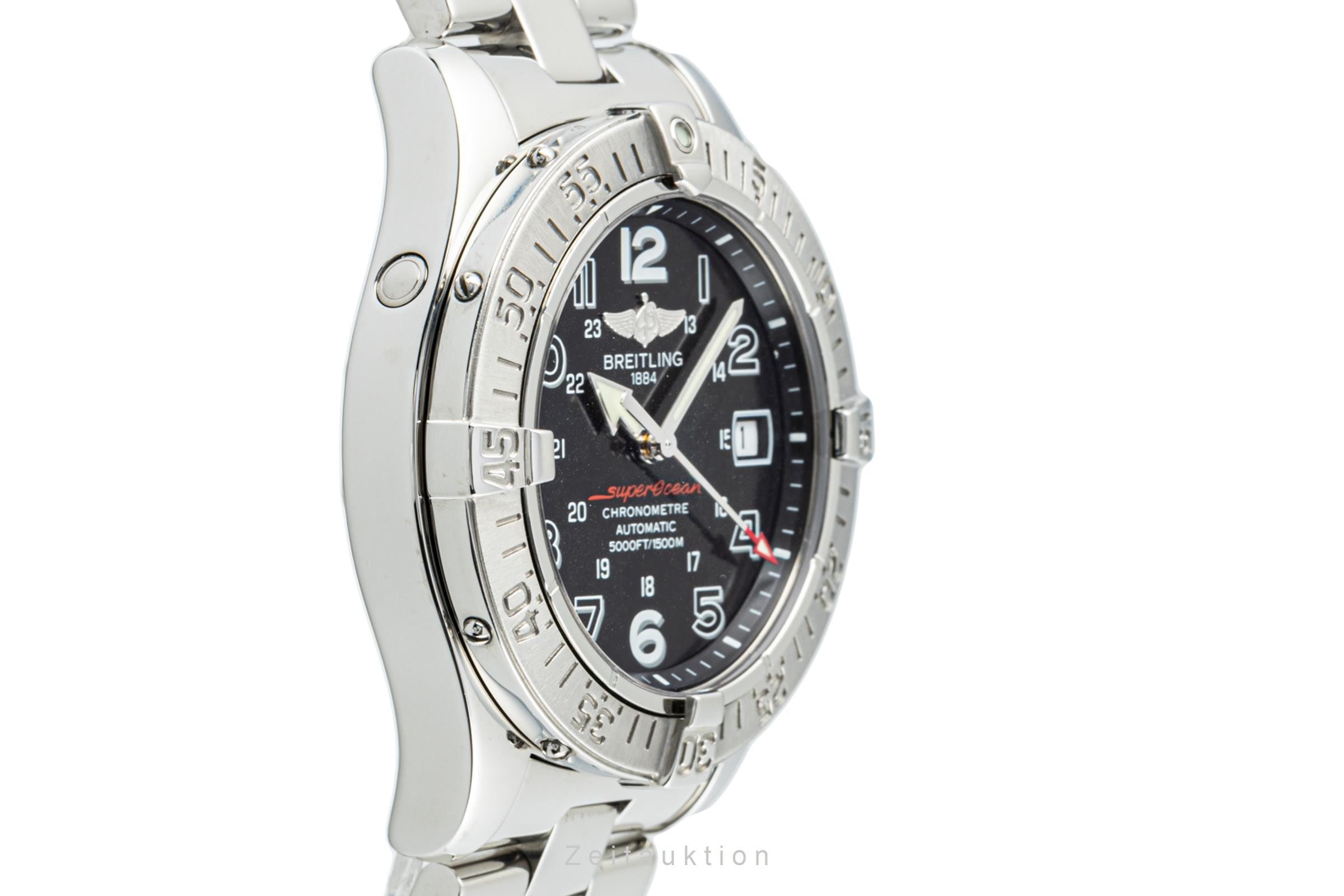 Breitling Superocean acero automático reloj para caballeros A17360 LP: 4600EUR  [2204331]