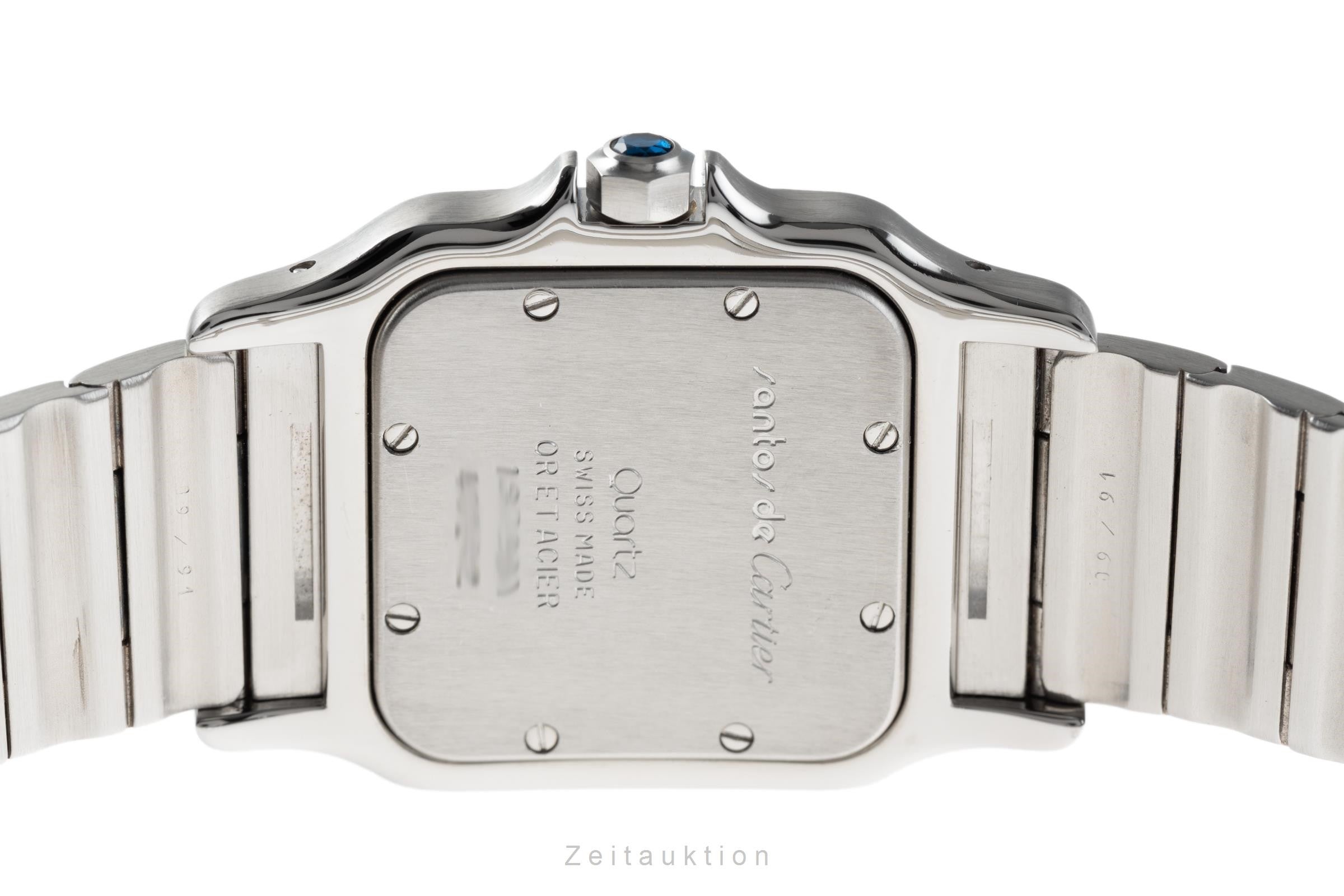 Cartier Santos acier / or  quartz montre pour hommes 187901  [2204332]