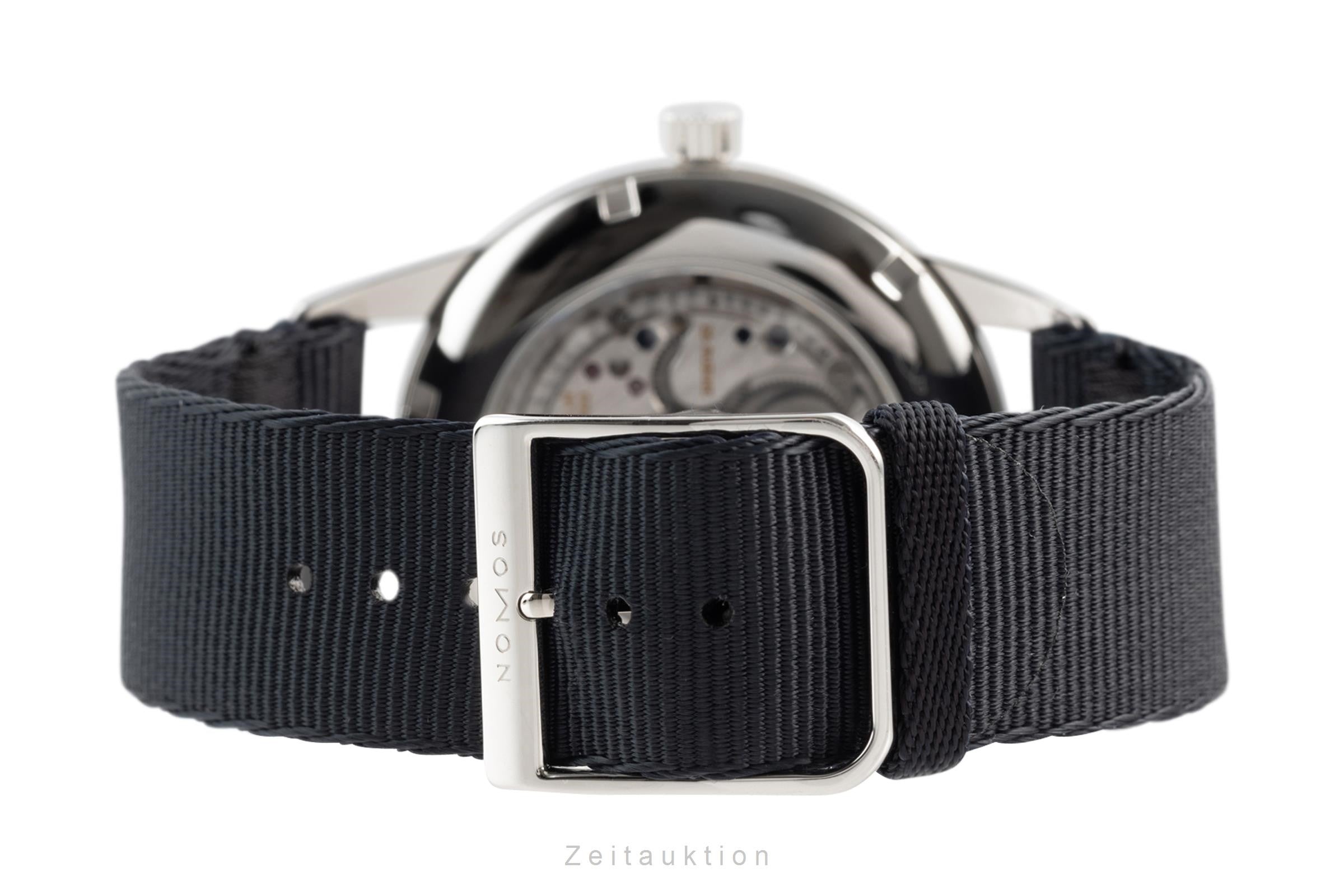 Nomos Glashütte Club Automat Datum Automatik Edelstahl Ref. 775 B&P NP: 2620 € [2204337]