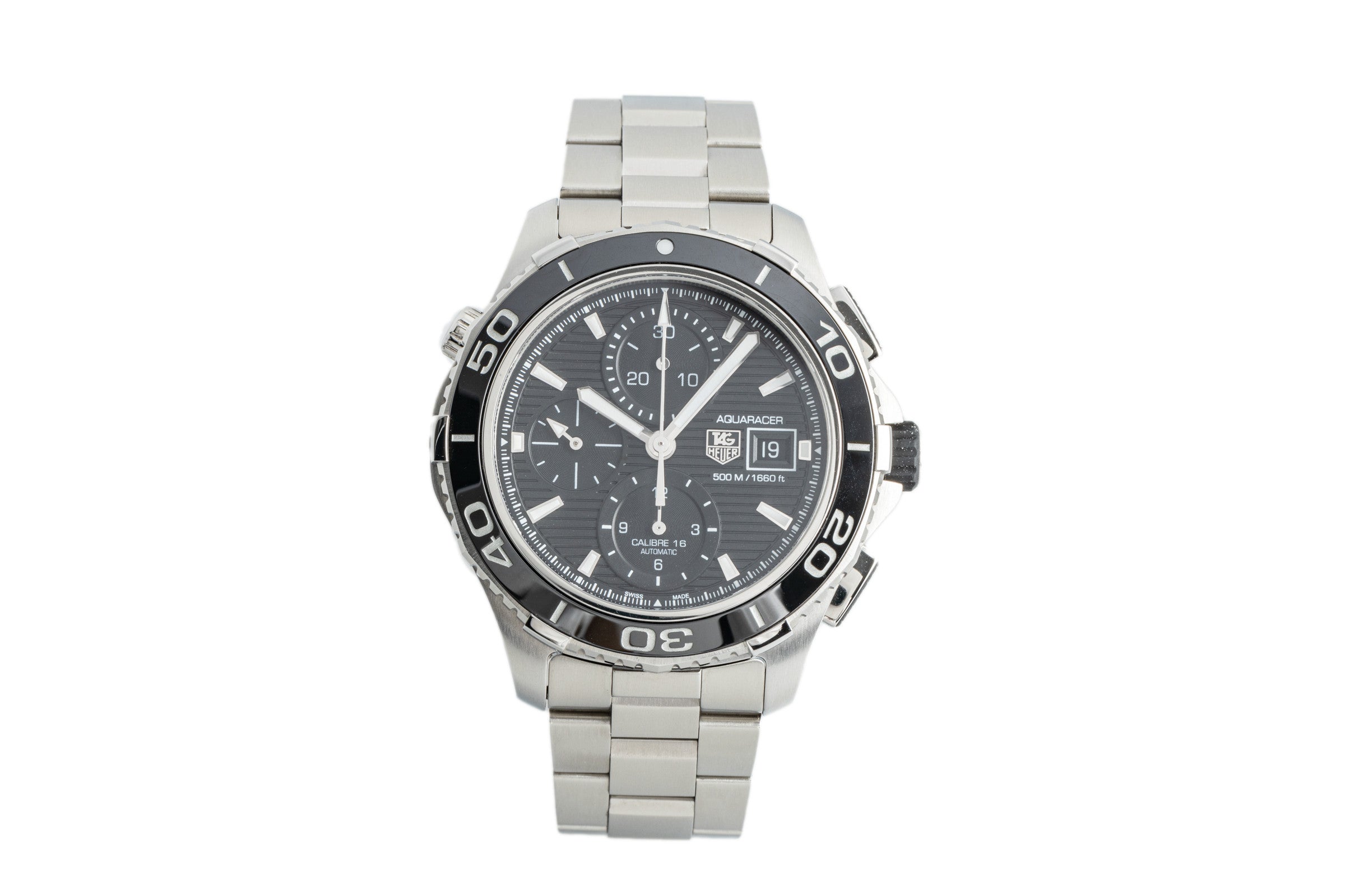 Tag Heuer Aquaracer chronograph steel automatic men's watch CAK2110/BA0833  [2204338]
