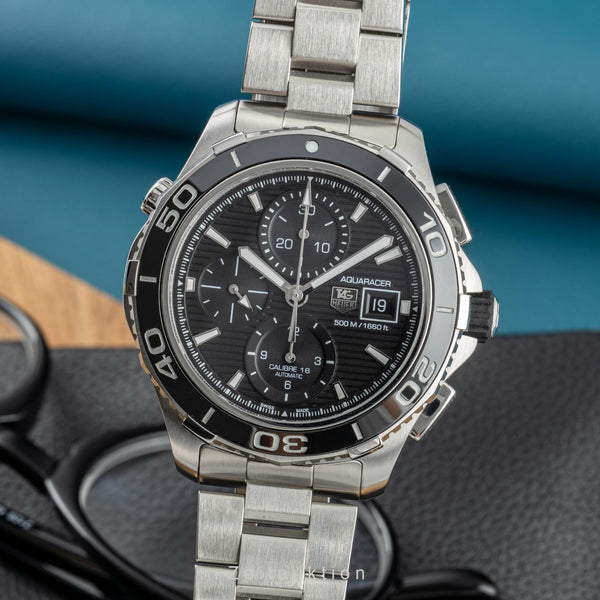 Tag Heuer Aquaracer chronograph steel automatic men's watch CAK2110/BA0833  [2204338]