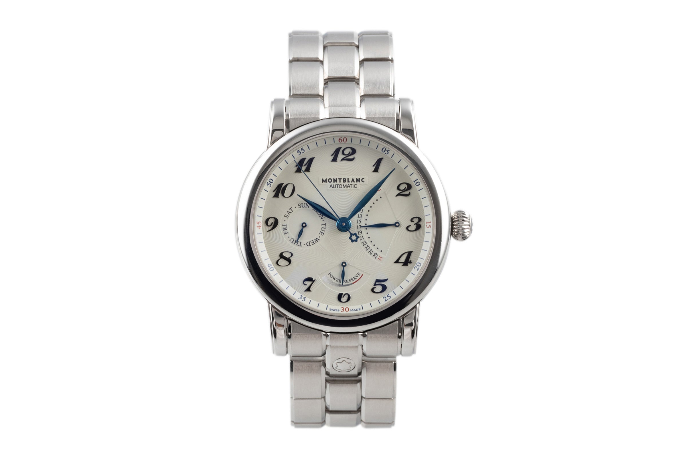 MONTBLANC スター レトログラード シルバー 7202 Montblanc Meisterstück steel automatic Kal. 4810.909 Ref. 7202